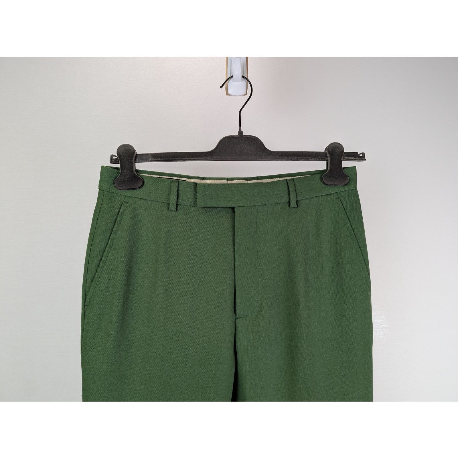 Gucci o1rshd1 Aria Pant English Wool Gabardine Pants Sage Green Size US 30 / EU 46 - 2 Thumbnail