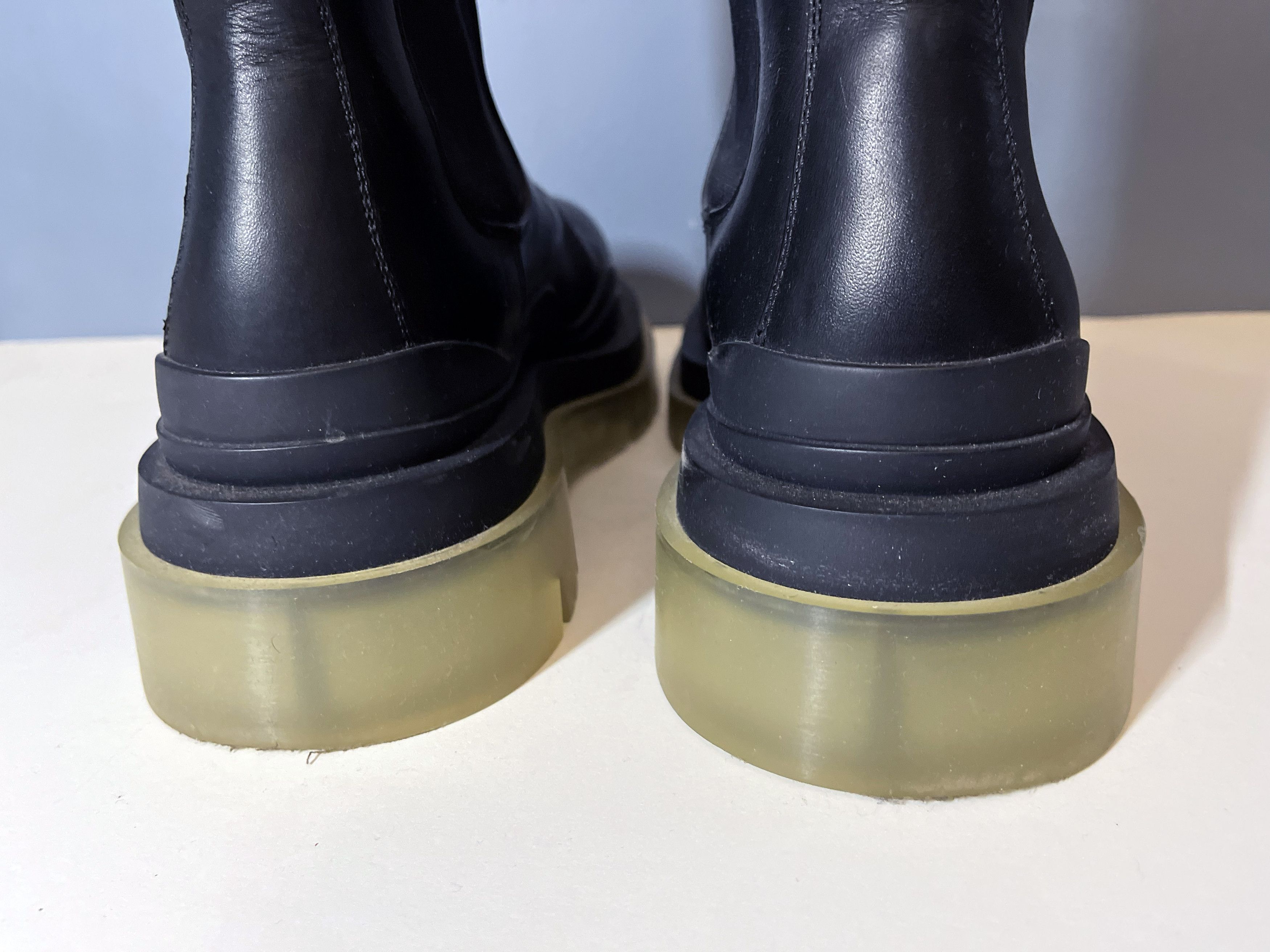 Bottega Veneta BOTTEGA VENETA BLACK TRANSPARENT TIRE BOOTS EU 42/ US 10 Size US 9 / EU 42 - 6 Thumbnail