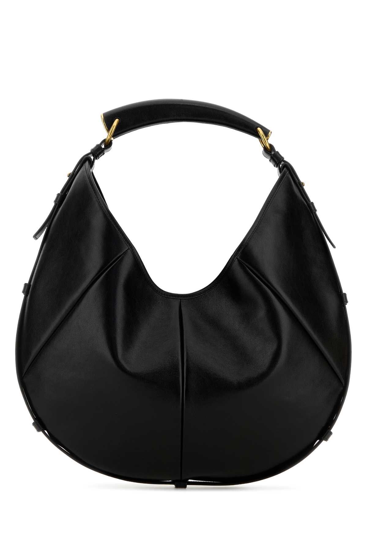 Saint Laurent Paris Black Leather Medium Mombasa Shoulder Bag Size ONE SIZE - 1 Thumbnail