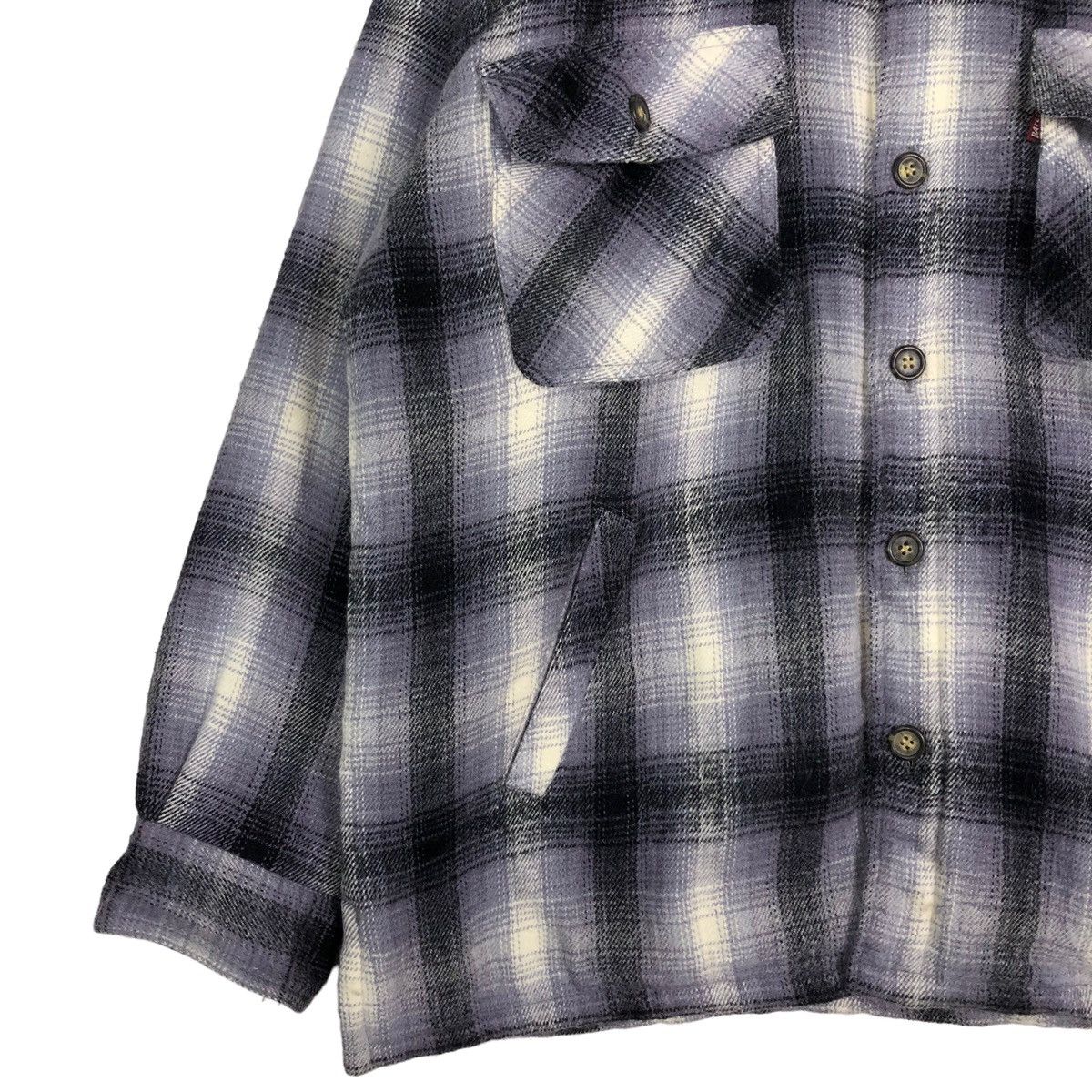 Flannel 🔥VINTAGE FLANNEL SHIRT JACKET TARTAN BAYLEAF ISSEY MIYAKE Size US M / EU 48-50 / 2 - 4 Thumbnail