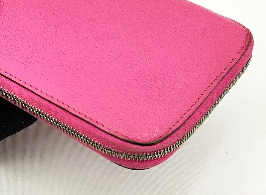 Hermes HERMES full leather AZAP zip around pink wallet Size ONE SIZE - 10 Thumbnail