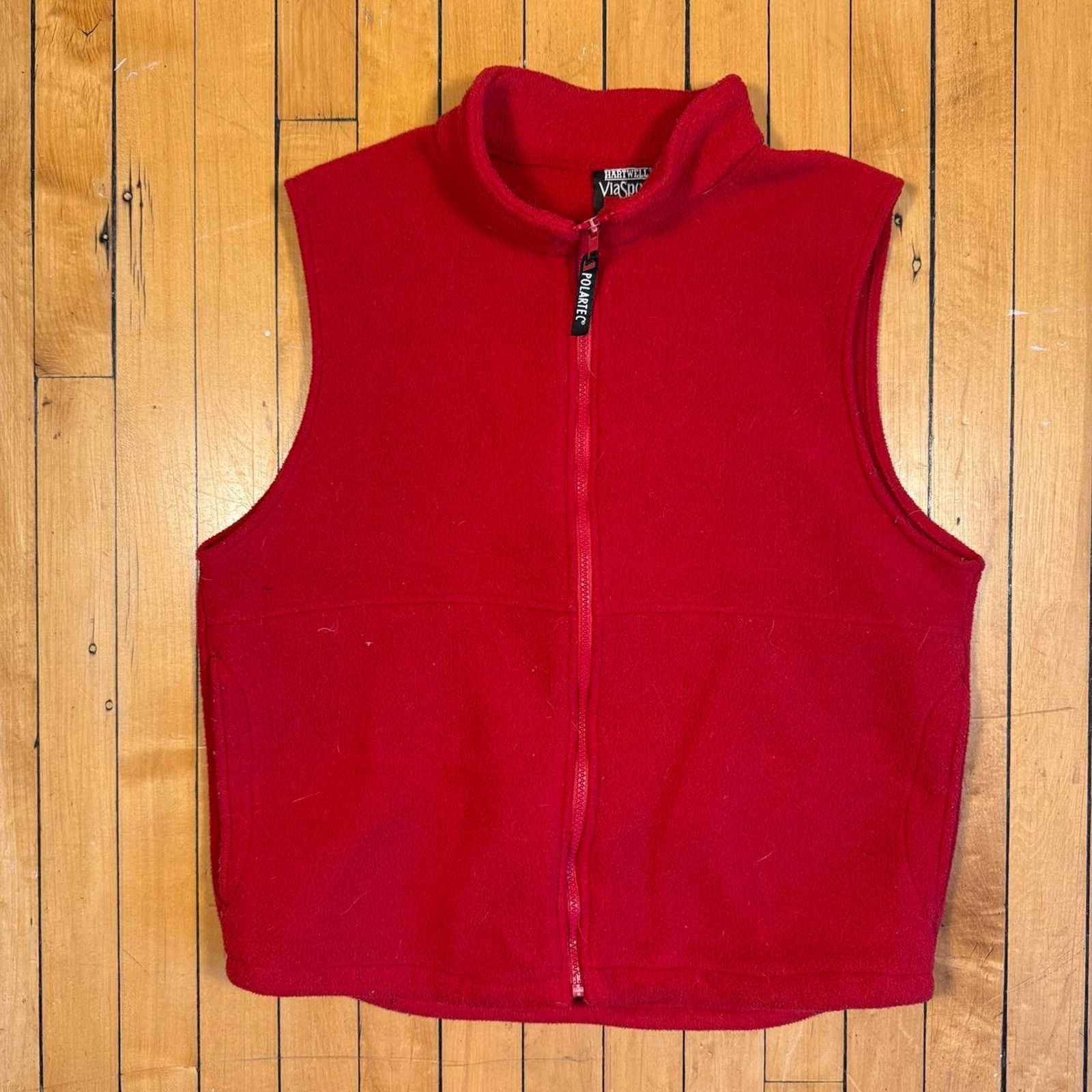 Vans Red vans fleece vest skater Size US L / EU 52-54 / 3 - 1 Thumbnail