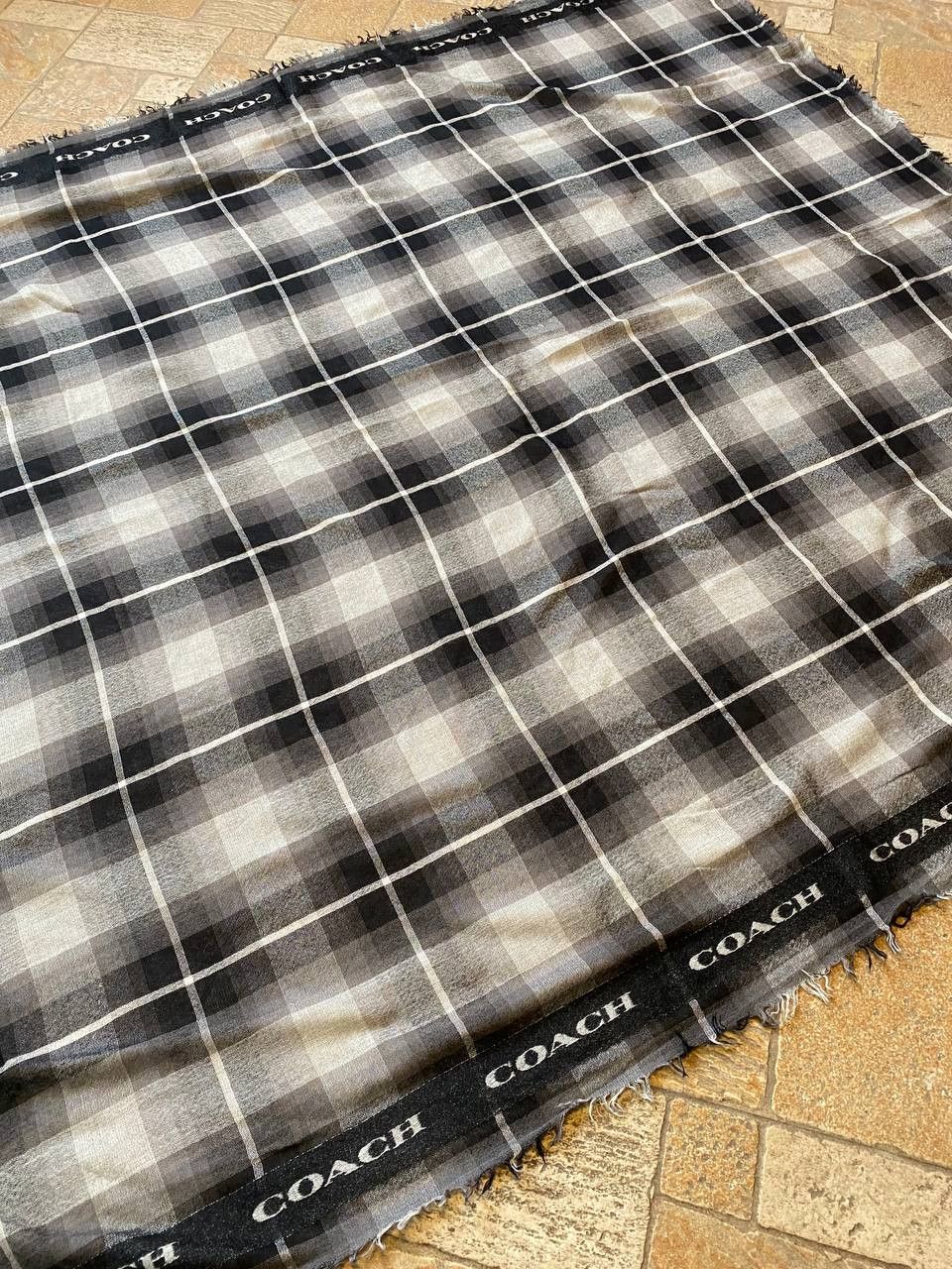 Coach Coach Check Logo Square Scarf Size ONE SIZE - 3 Thumbnail