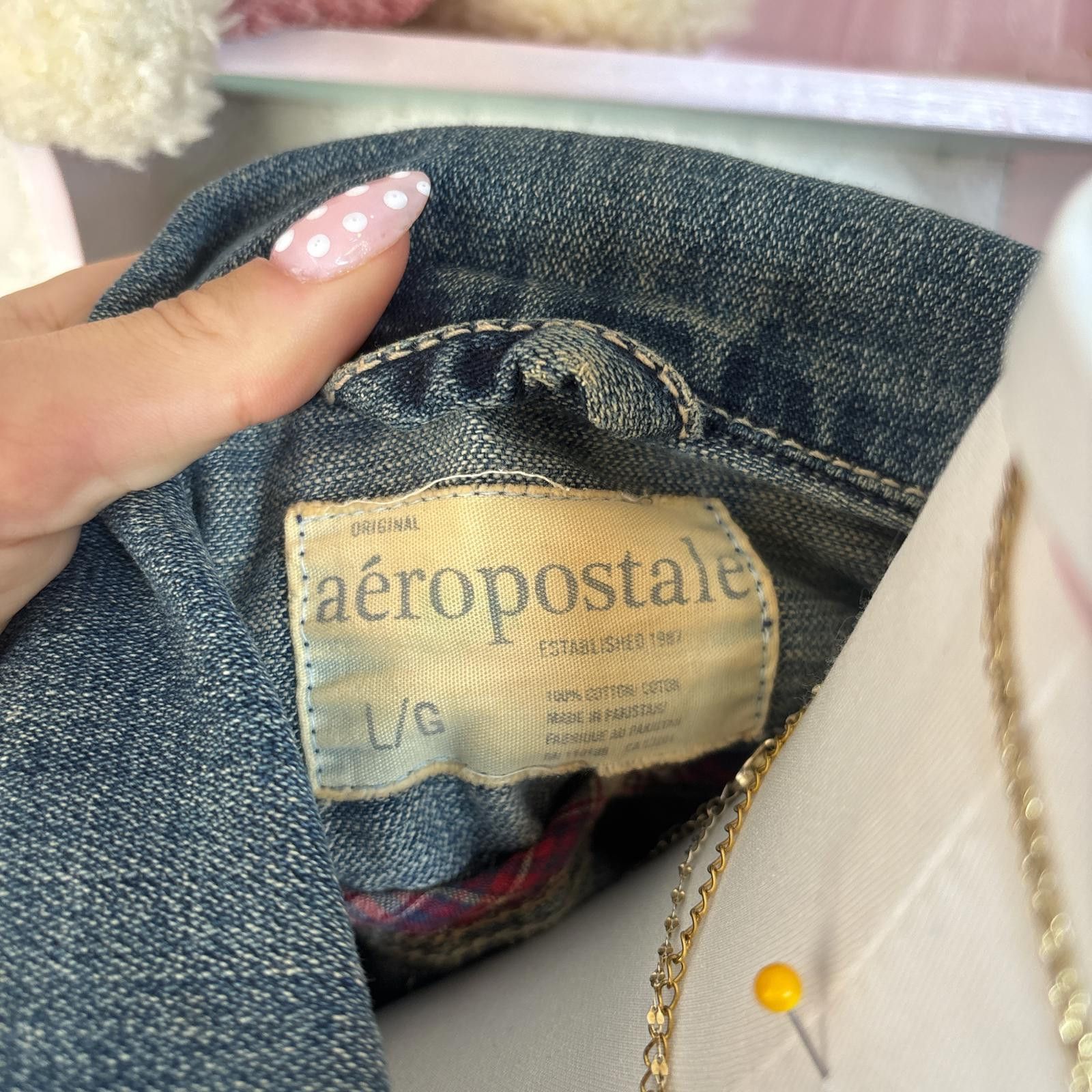 Aeropostale y2k distressed aeropostale denim jacket Size L / US 10 / IT 46 - 5 Thumbnail