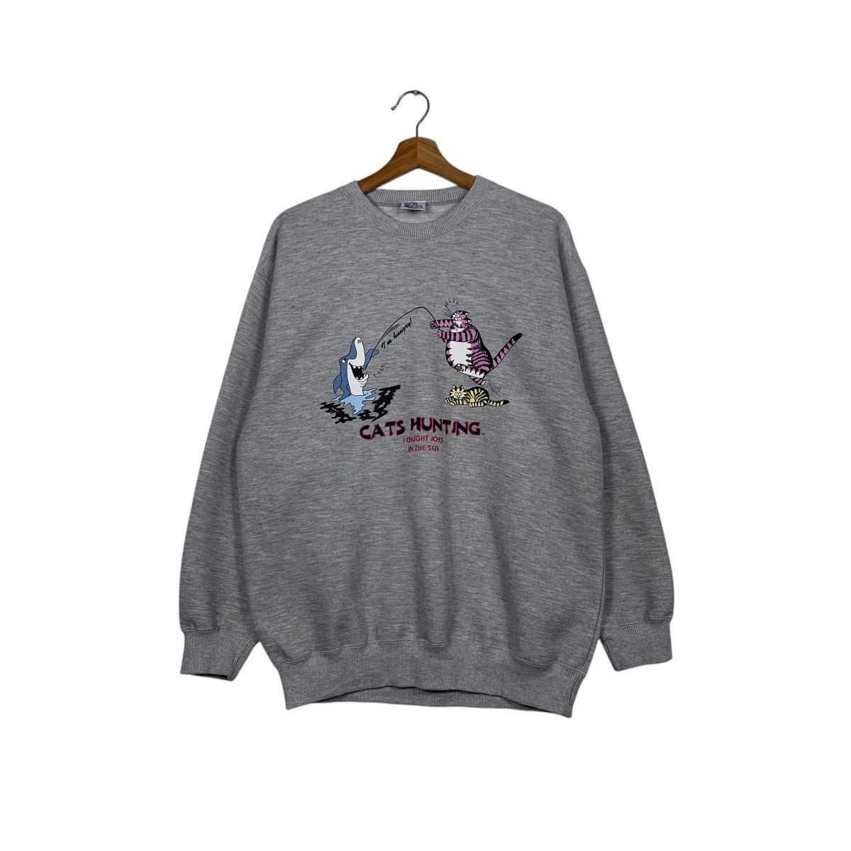 Cartoon Network CATS HUNTING Hawaii Graphics Printed Sweatshirts #1677-C75 Size US L / EU 52-54 / 3 - 1 Thumbnail