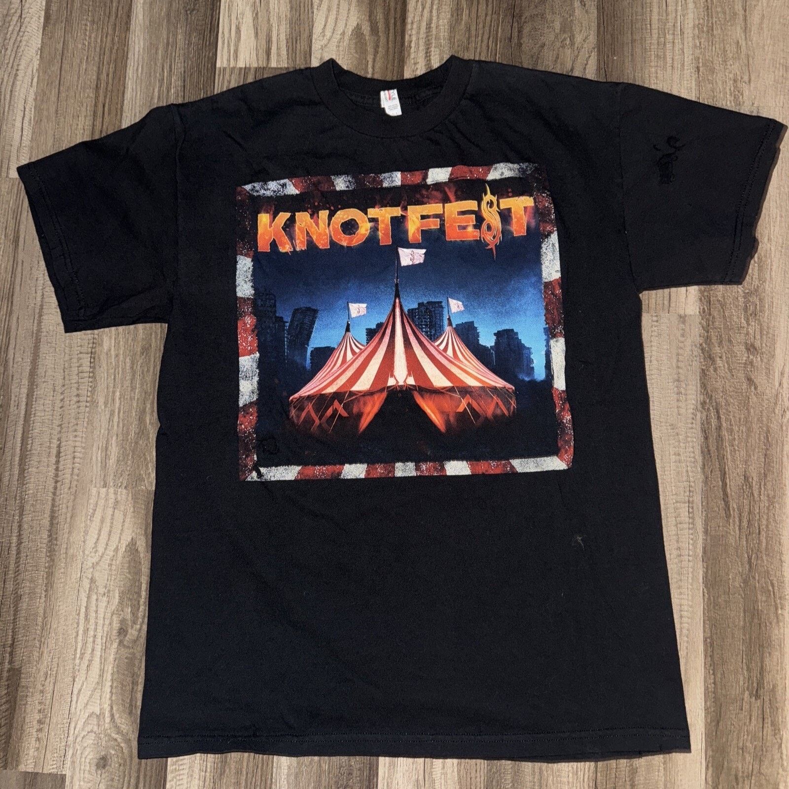 Band Tees × Vintage 2017 Knotfest T-Shirt Black M Rob Zombie Marilyn Manson Size US M / EU 48-50 / 2 - 1 Thumbnail
