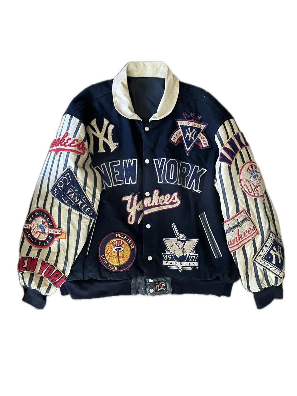 image of New York Yankees Vintage 100 Year Anniversary Jeff Hamilton in Blue, Men's (Size 2XL)