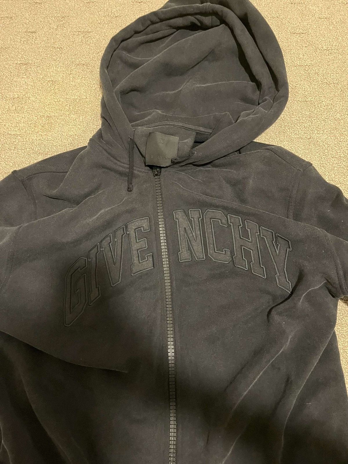 Givenchy Givenchy zip up hoodie in washed black Size US L / EU 52-54 / 3 - 6 Thumbnail