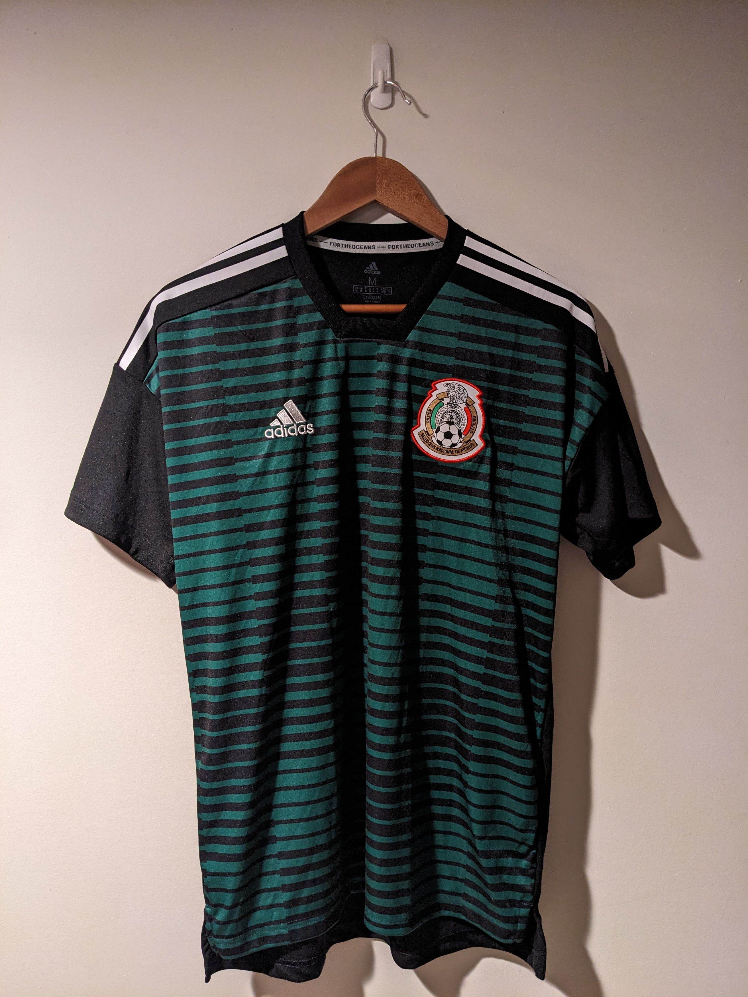 Adidas Mexico Adidas National 2018/2019 Medium Futbol Soccer Jersey Size US M / EU 48-50 / 2 - 1 Thumbnail