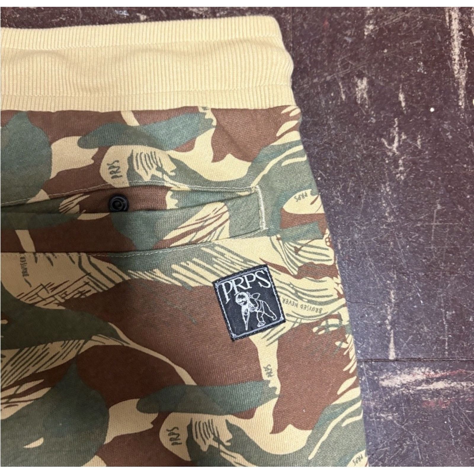 Prps PRPS Men's Beige Camo Jogger Sweatpants NWT Size US 42 / EU 58 - 5 Thumbnail