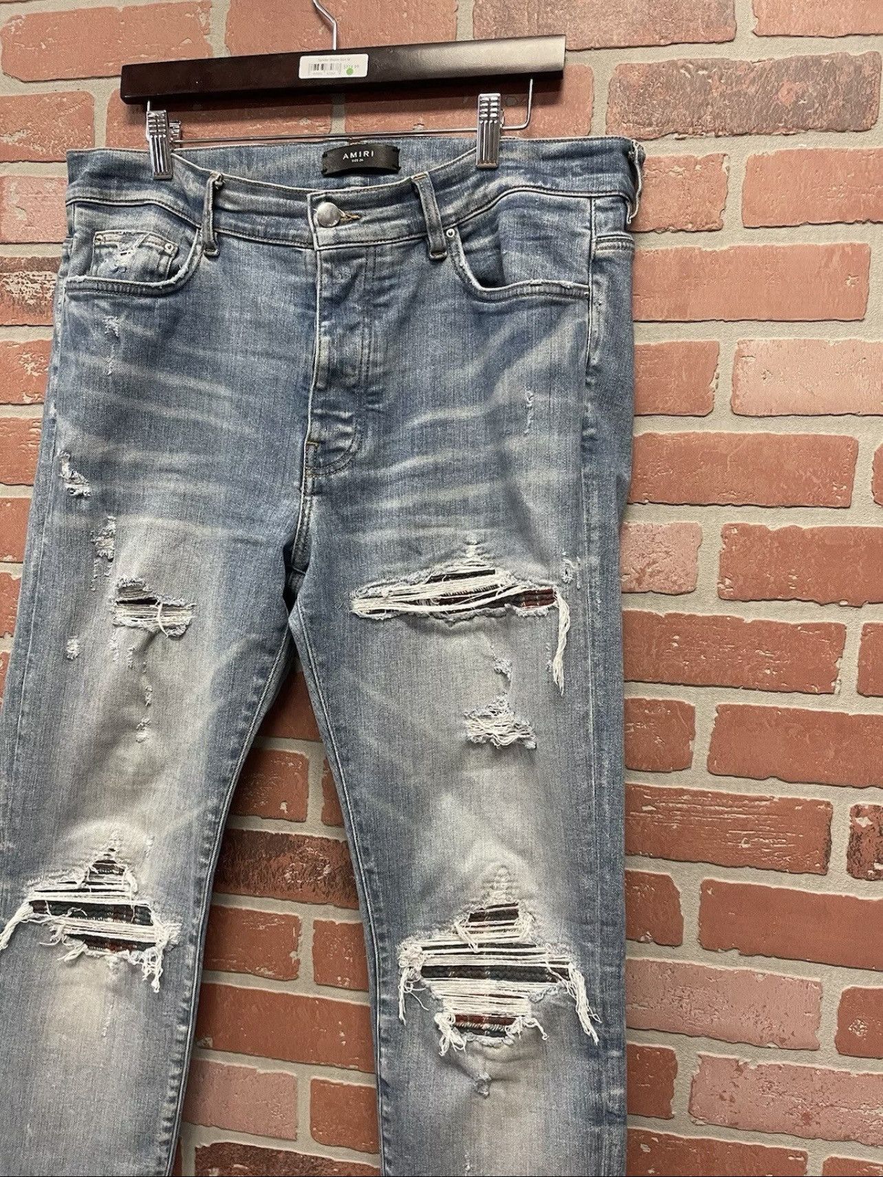 Amiri Amiri Jeans Plaid MX1 Size 36 Size US 36 / EU 52 - 3 Thumbnail
