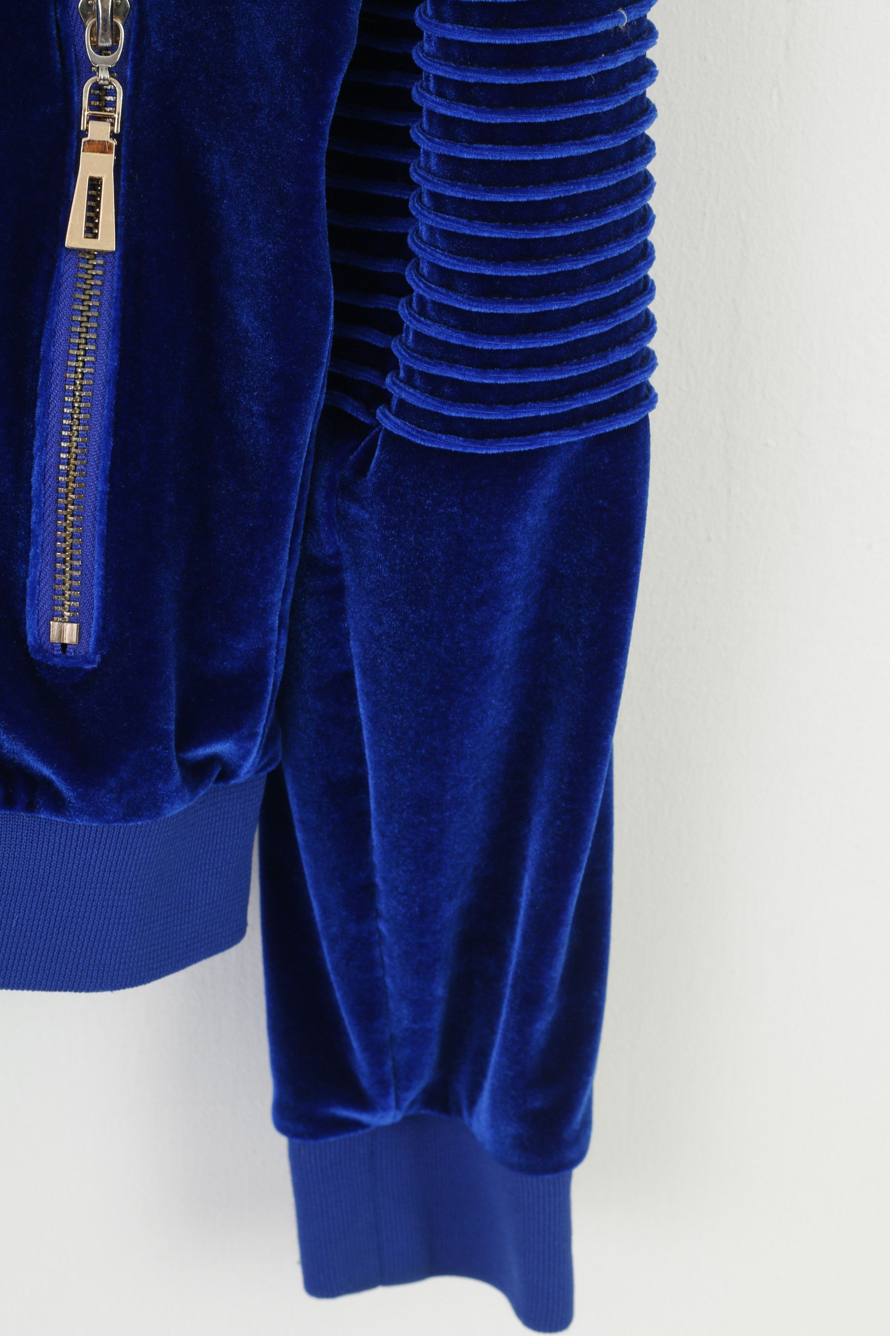Velvet Velvet Woman L Sweatshirt Navy Full Zipper 10546 Size L / US 10 / IT 46 - 3 Thumbnail