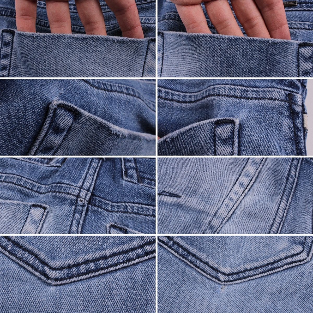 Diesel DIESEL D-BAZER Tapered Blue Slim Denim Stretch Jeans Size US 30 / EU 46 - 11 Thumbnail