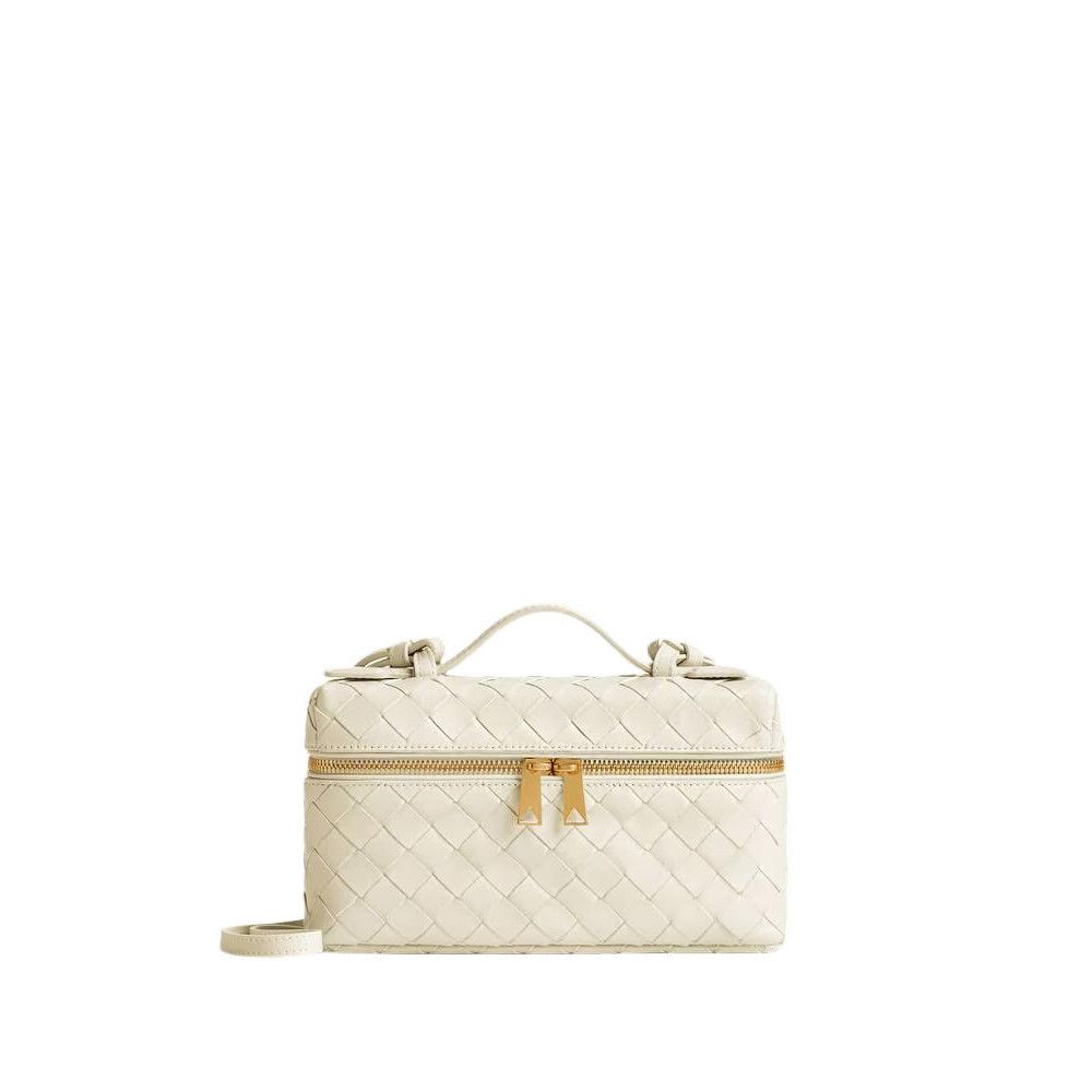 BOTTEGA VENETA Bang Bang $3200 Sea Salt Intrecciato Leather