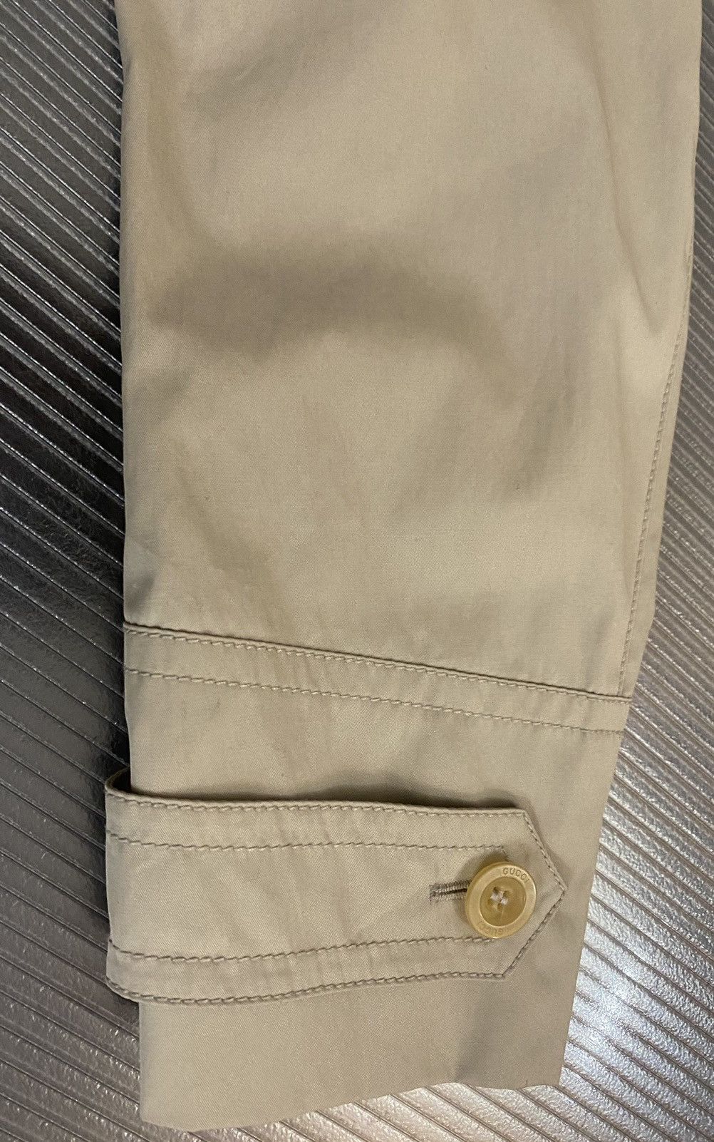 Gucci Gucci 🇮🇹 Stone Khaki Guccissima Lined Mackintosh Coat 48 NWT Size US M / EU 48-50 / 2 - 10 Thumbnail
