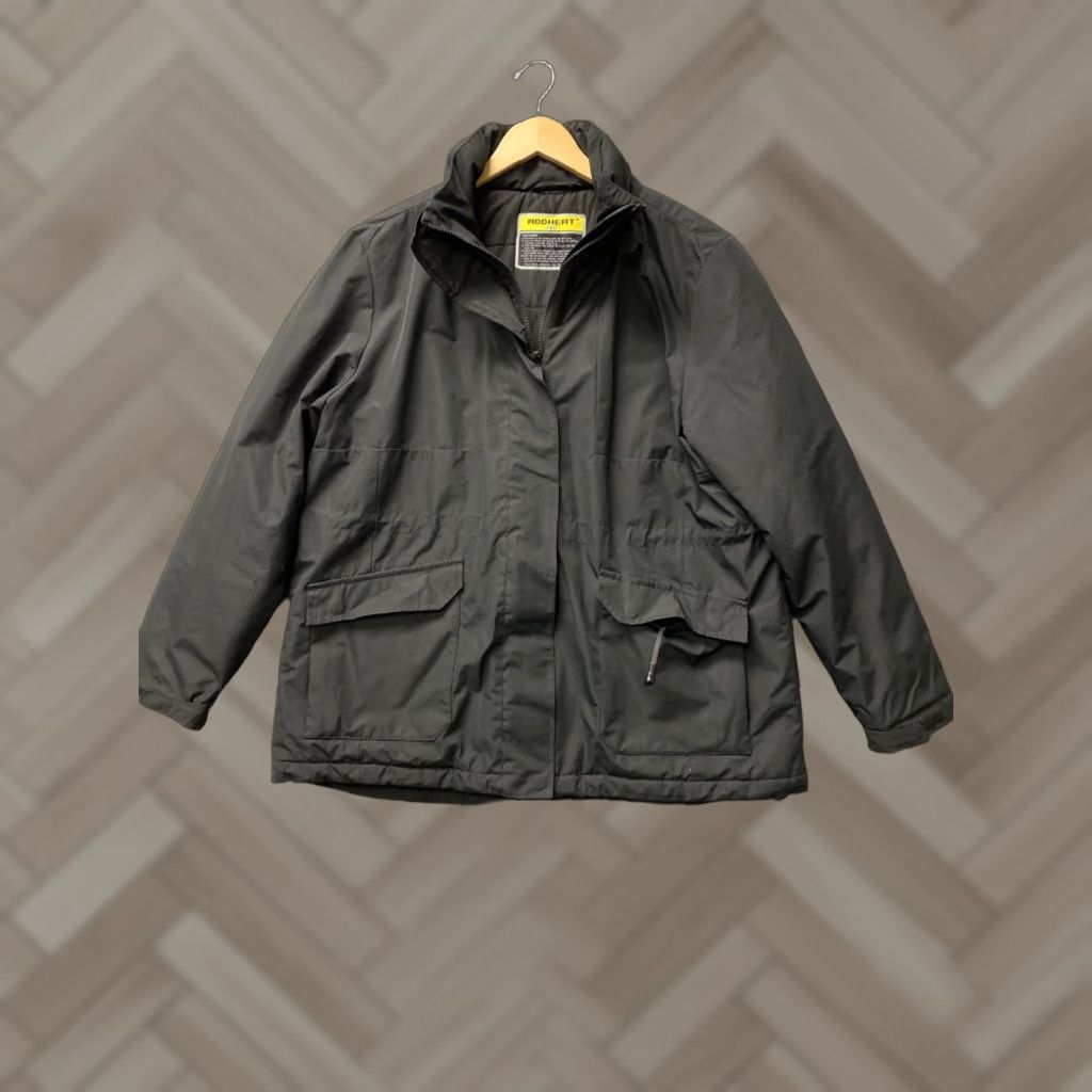 Vintage ADDHEAT Heated Jacket Men L Black Winter NO BATTERY Jacket Mens Lined Polyester Solid NO BATTERY Size US L / EU 52-54 / 3 - 1 Thumbnail