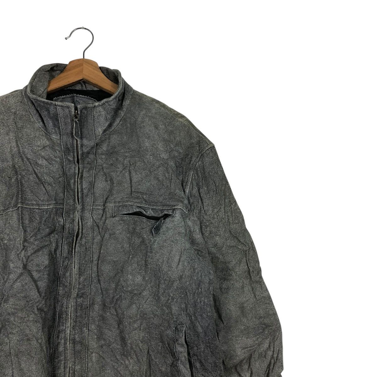 Japanese Brand 🔥VINTAGE BOMBER LEATHER JACKET BIKER DAN VALENTINO PARIS Size US L / EU 52-54 / 3 - 8 Thumbnail