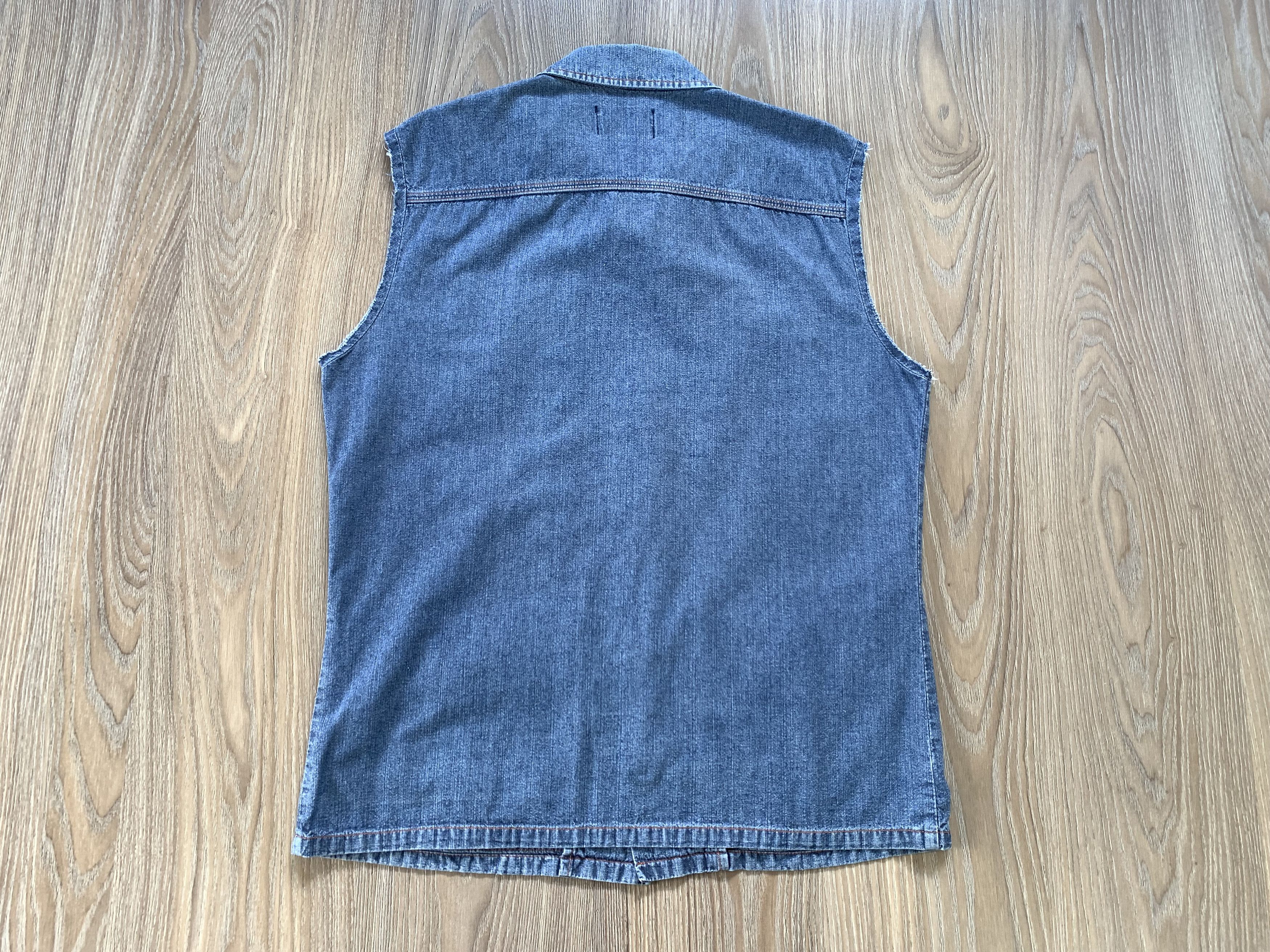 Denime Vintage Diesel Denim Sleeveless Multi Pocket Shirt Size L / US 10 / IT 46 - 3 Thumbnail