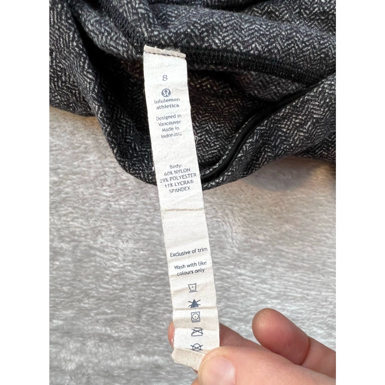 Lululemon Lululemon Leggings Womens Size 8 Charcoal Gray Herringbone Fitness Yoga Align II 25 Size 30" / US 8 / IT 44 - 5 Thumbnail
