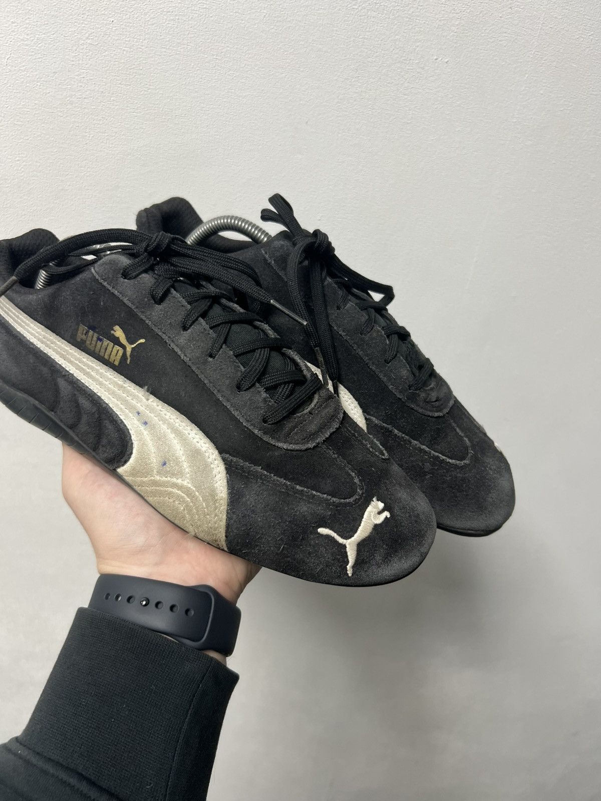 Japanese Brand Puma Speedcat Black Suede Sneakers Shoes Mostro Y3 Vibe Size US 7.5 / EU 40-41 - 2 Thumbnail