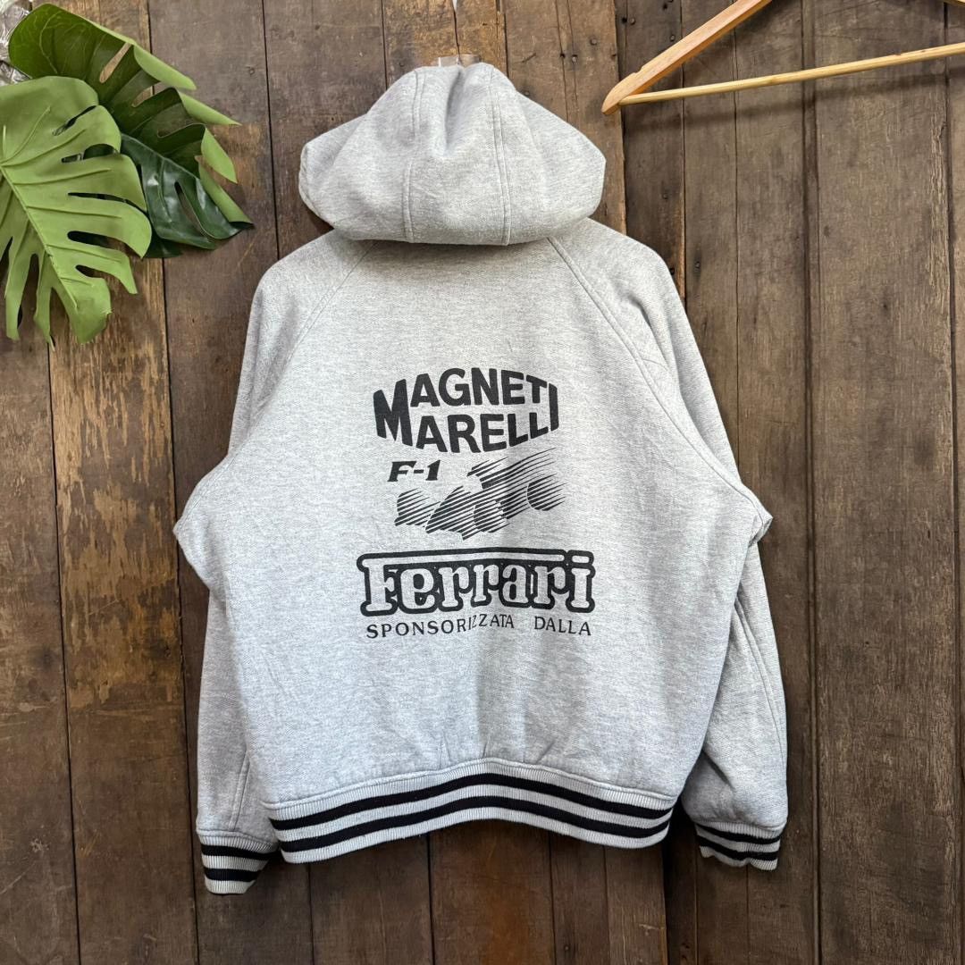 Ferrari Vintage Ferrari Magneti Marelli Reversible Hoodie Size US L / EU 52-54 / 3 - 4 Thumbnail