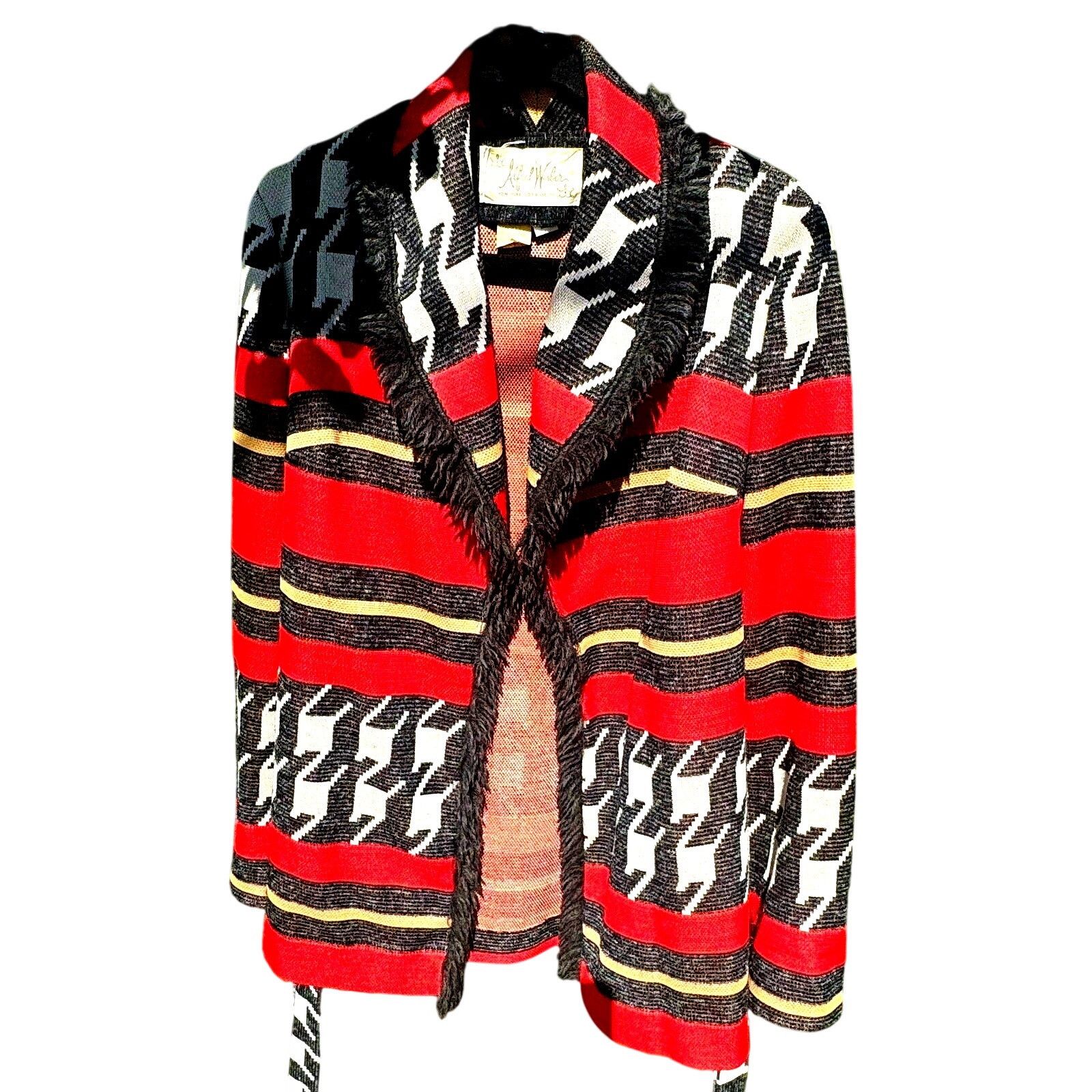 Vintage Vintage 60s Alfred Weber Geometric Tie Waist Trench Size M / US 6-8 / IT 42-44 - 6 Thumbnail