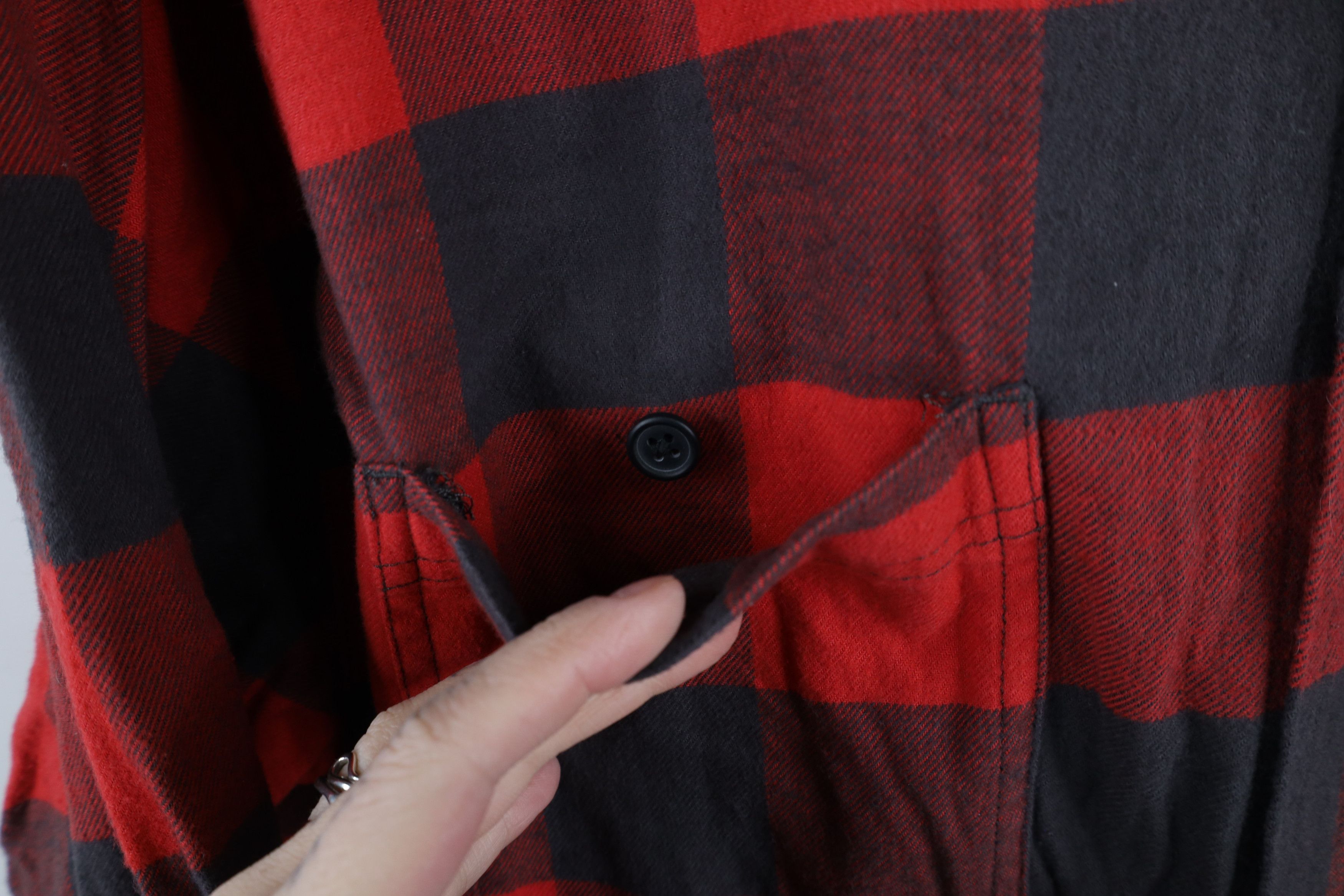 Vintage Vintage Y2K Streetwear Oversized Flannel Button Shirt Plaid Size US XXL / EU 58 / 5 - 5 Thumbnail