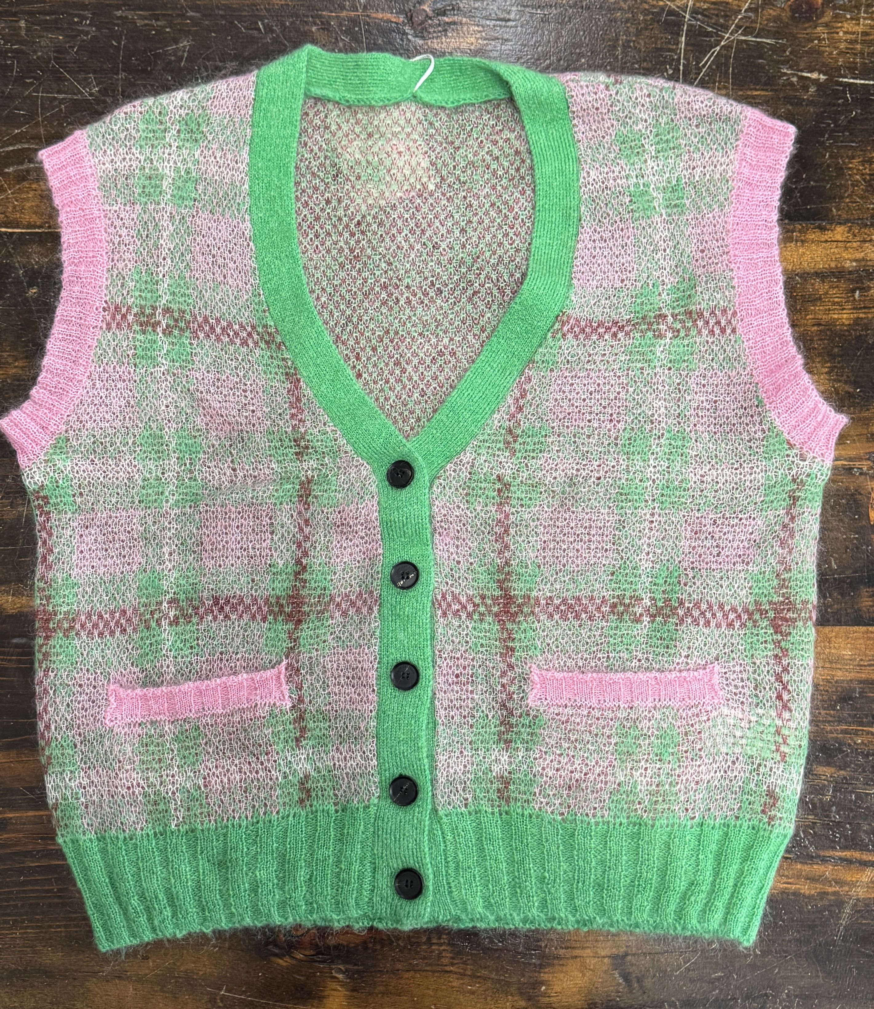 Other Green and pink MOHAIR plaid Size M / US 6-8 / IT 42-44 - 1 Thumbnail