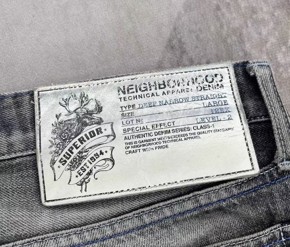 Neighborhood NEIGHBORHOOD 12SS Basic Washed Denim Jeans J16 Size US 36 / EU 52 - 5 Thumbnail
