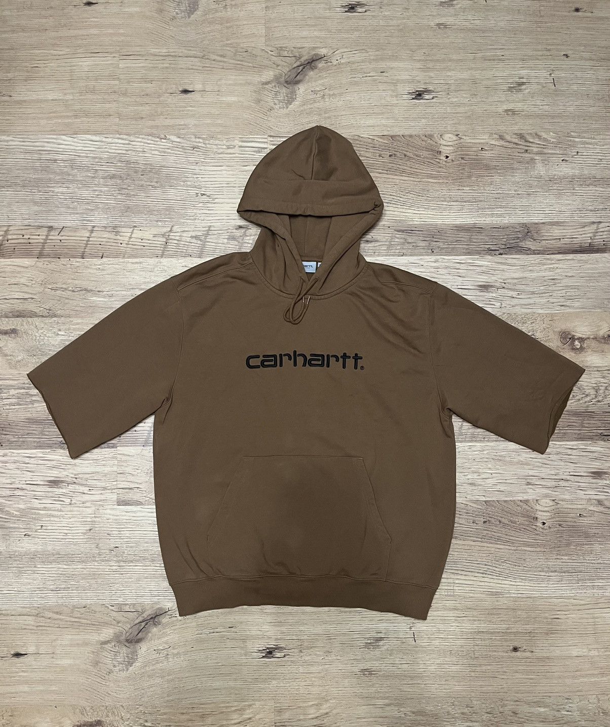 Pre-owned Carhartt X Vintage Carhartt Oversize Boxi Brown Hoodie