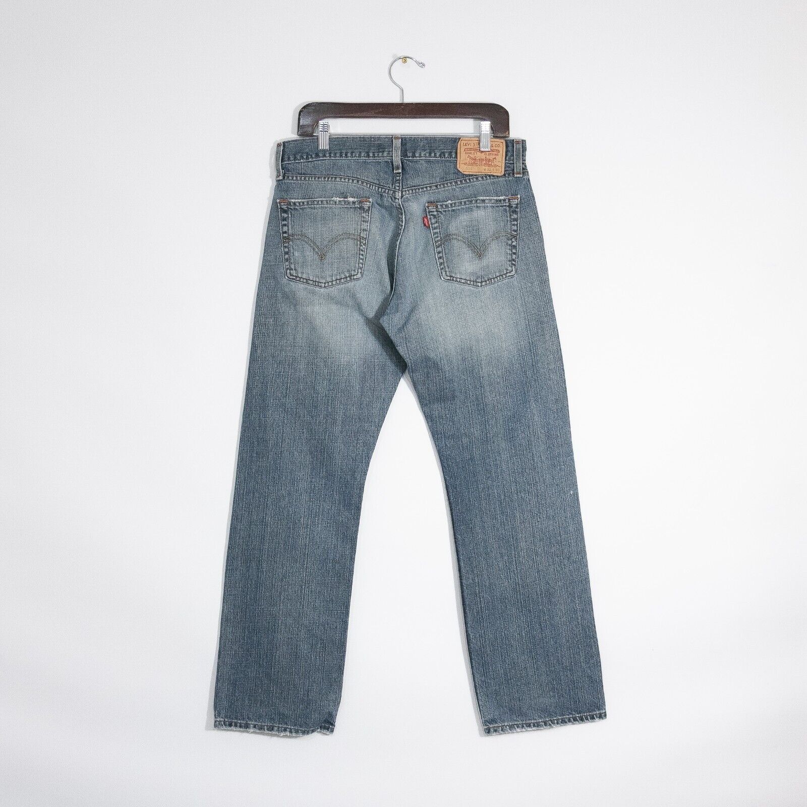 Levi's × Vintage Vintage Levis 514 Jeans 32x30 Faded Distressed Slim Straight Size US 32 / EU 48 - 6 Thumbnail