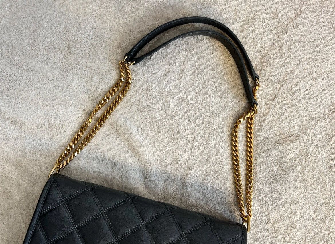 Saint Laurent Paris Saint Laurent Becky Bag - Stormy Grey / Gold Size ONE SIZE - 3 Thumbnail