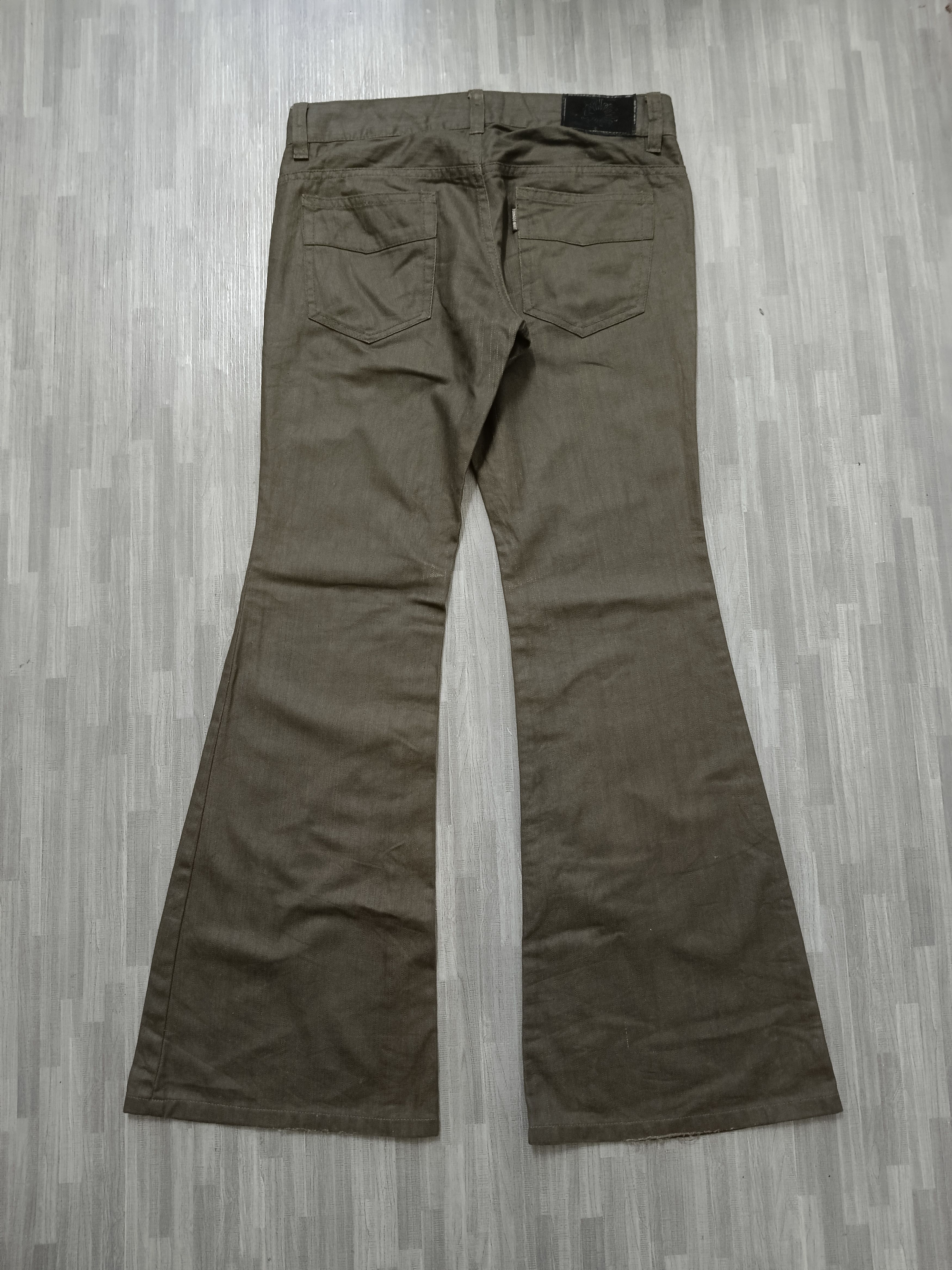 Tornado Mart TORNADO MART WAXED FLARE DENIM PANTS Size US 30 / EU 46 - 3 Thumbnail