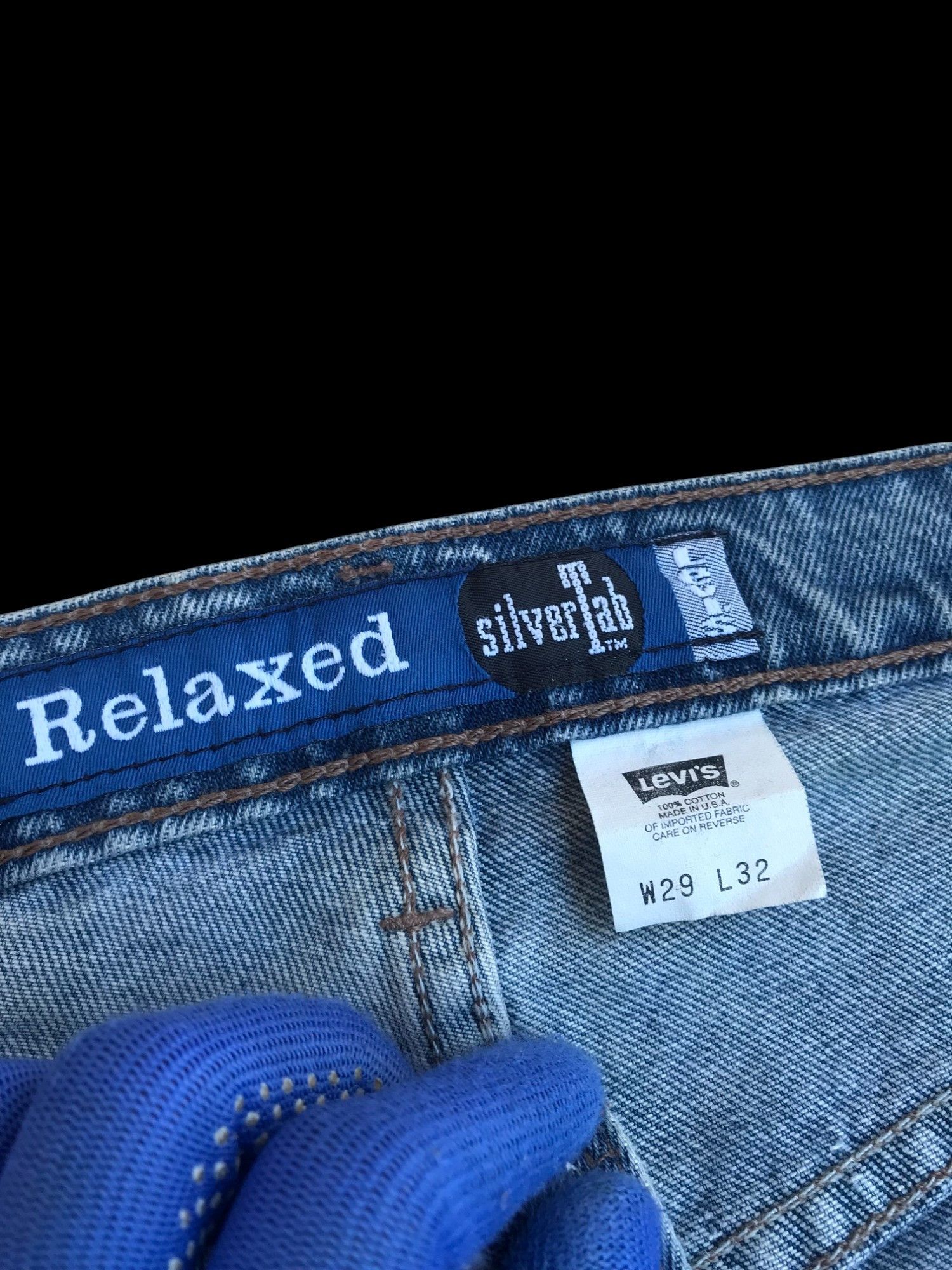 Levi's VTG LEVIS SILVERTAB 90s STONEWASH RELAXED FIT Size US 29 - 9 Thumbnail
