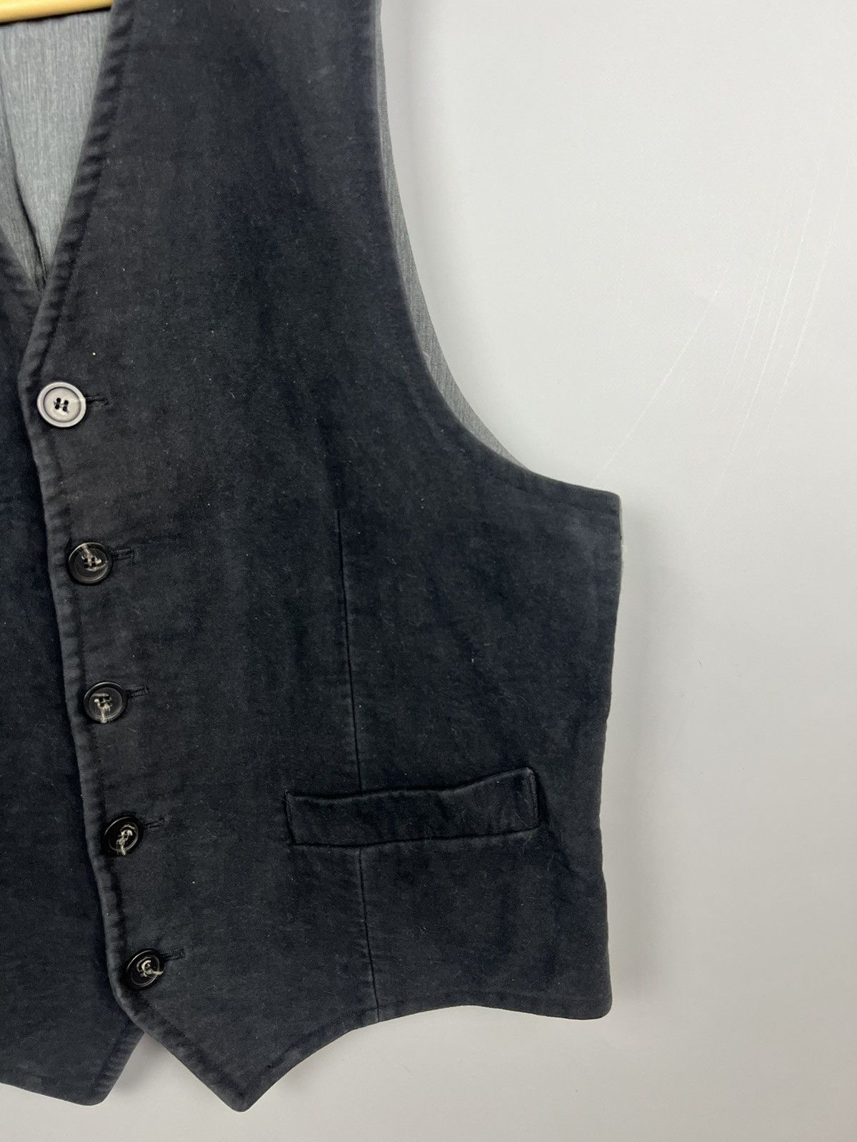 Yves Saint Laurent Vintage Yves Saint Laurent Suit Vest Black Rare Size 48L - 4 Thumbnail