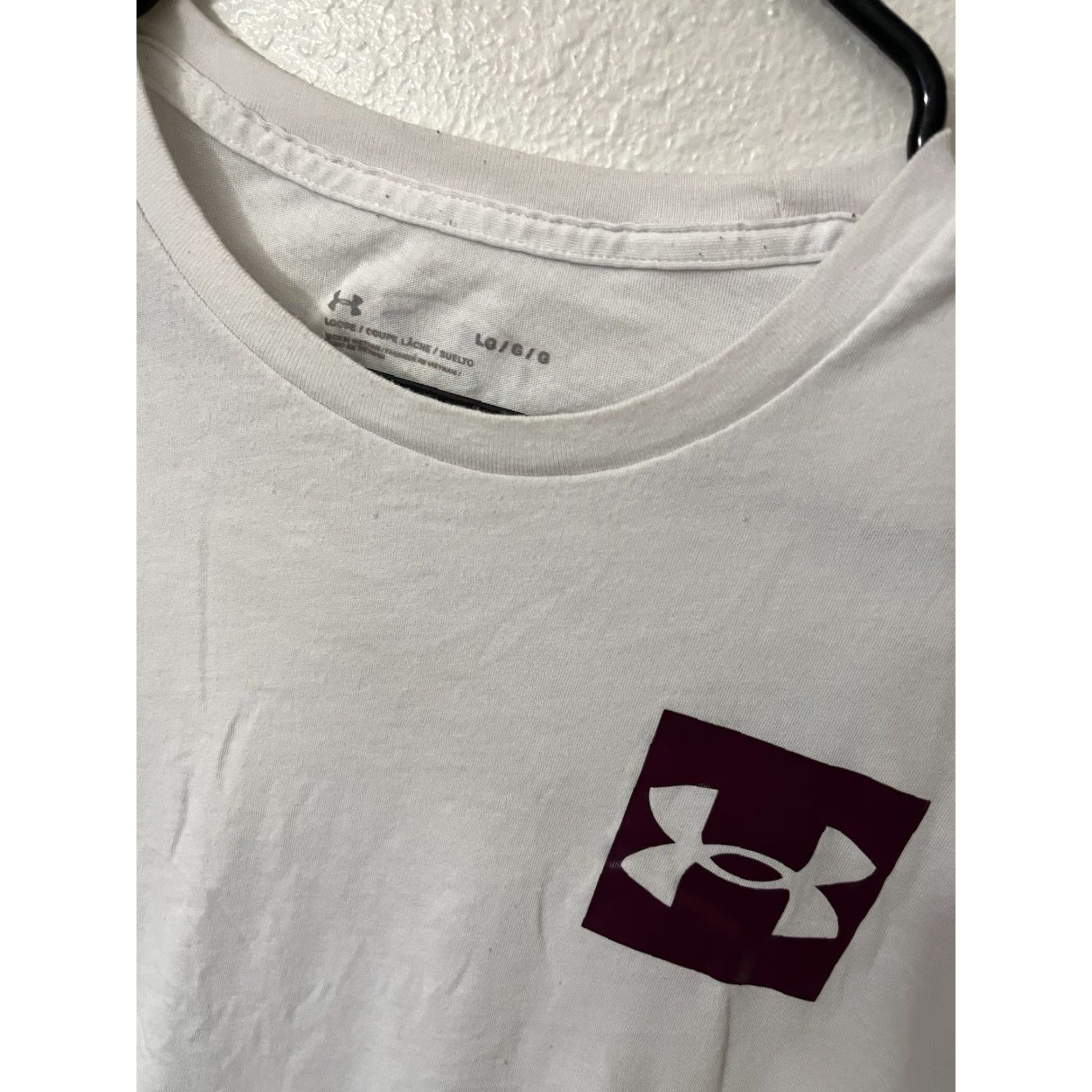 Under Armour Under Armour Heatgear Graphic T-Shirt Men's Large White Short Sleeve Crew Neck Sports Size US L / EU 52-54 / 3 - 3 Thumbnail