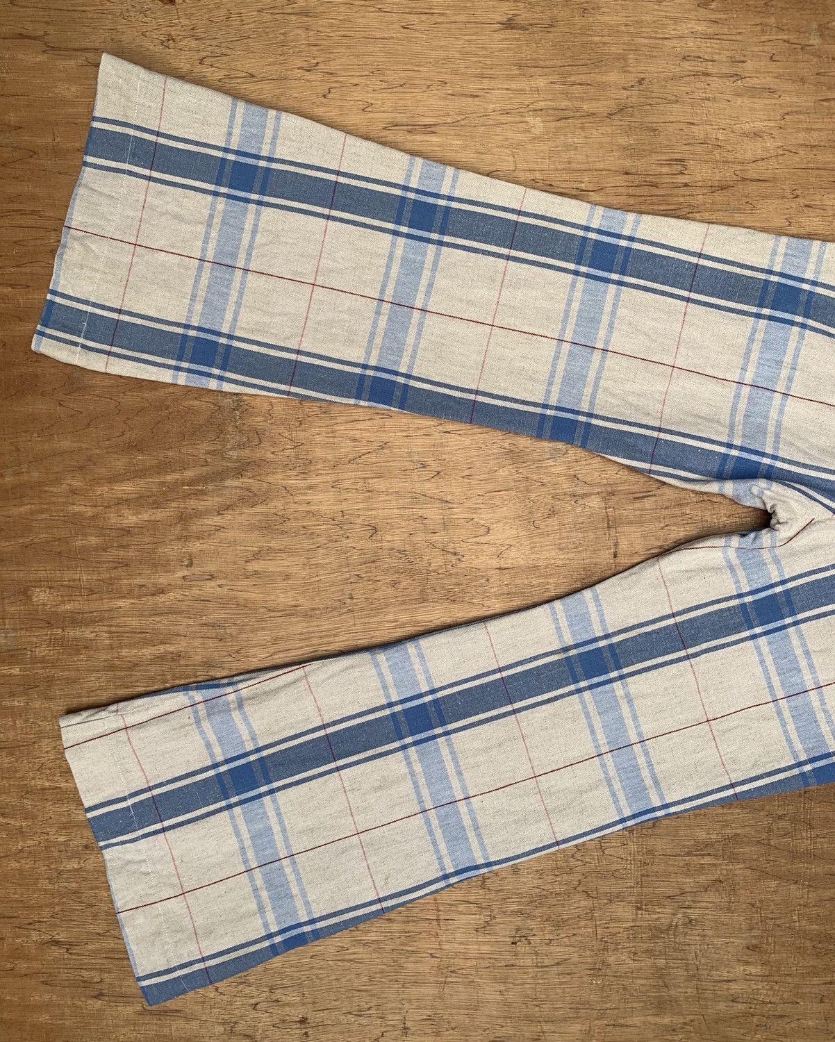Alexander McQueen Rare.. Vintage Alexender Mcqueen Flare Plaid Pants Size US 28 / EU 44 - 15 Thumbnail