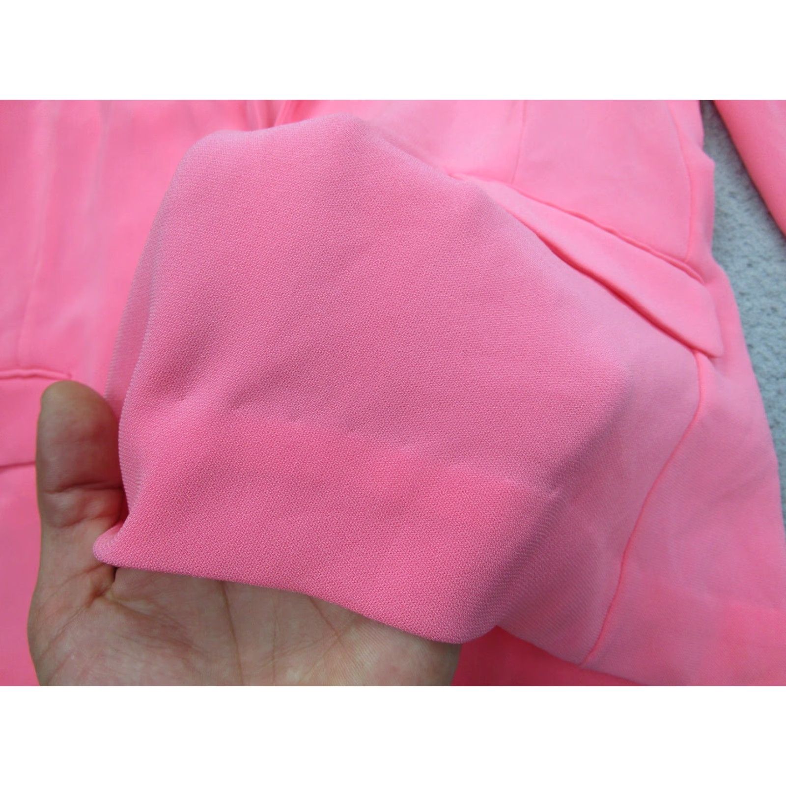Diane von Furstenberg Diane von Furstenberg Blazer Womens 14 Pink Single Breasted Career Jacket DVF Size XL / US 12-14 / IT 48-50 - 4 Thumbnail