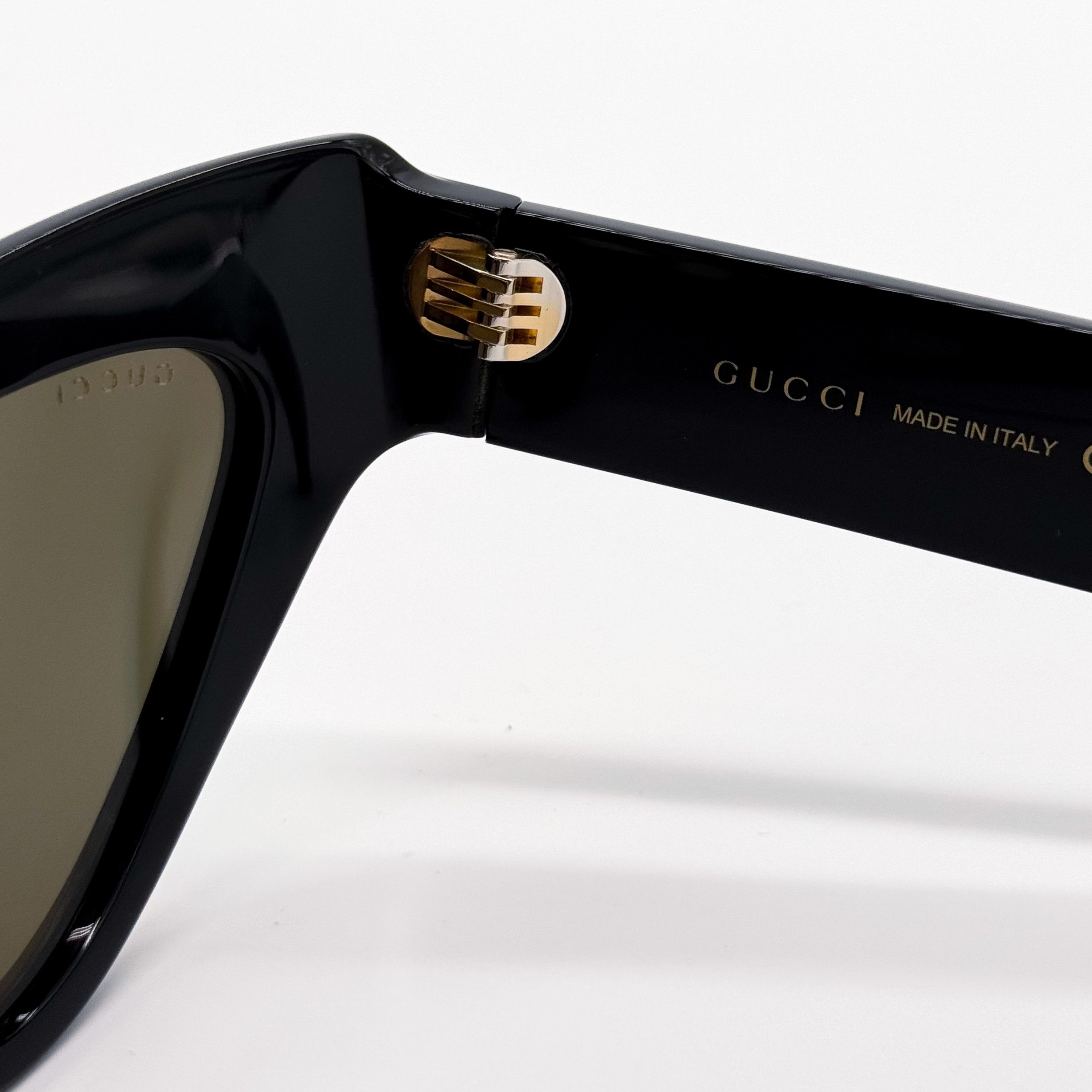 Gucci NEW GUCCI GG1294S 002 WOMEN BLACK GOLD CAT EYE SUNGLASSES Size ONE SIZE - 10 Thumbnail