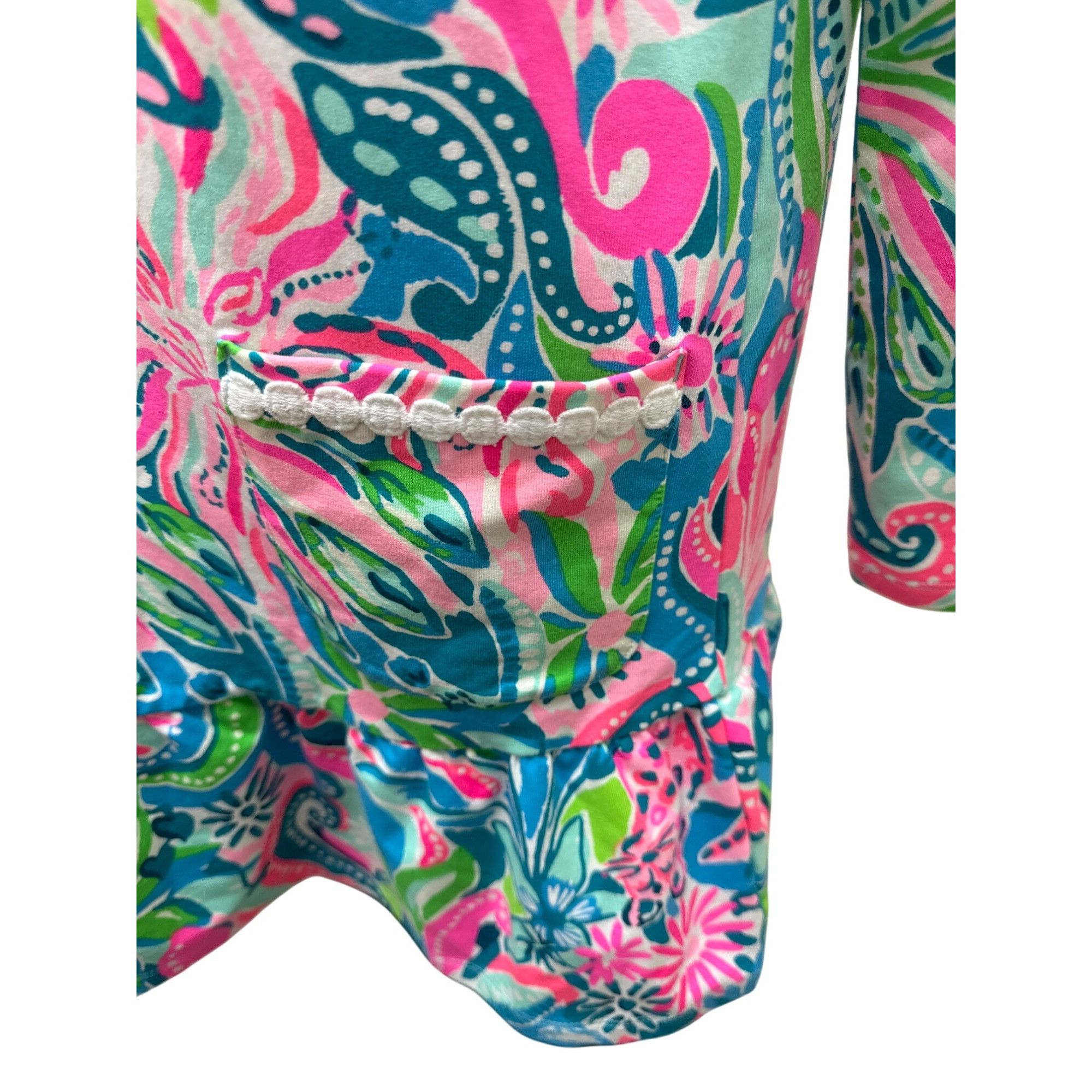 Lilly Pulitzer Lilly Pulitzer girls Vira Floral Dress Size XL - Vibrant & C Size XL / US 12-14 / IT 48-50 - 6 Thumbnail