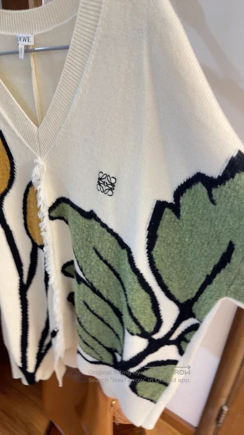Loewe Loewe Floral Wool Blend Sweater Size S / US 4 / IT 40 - 5 Thumbnail