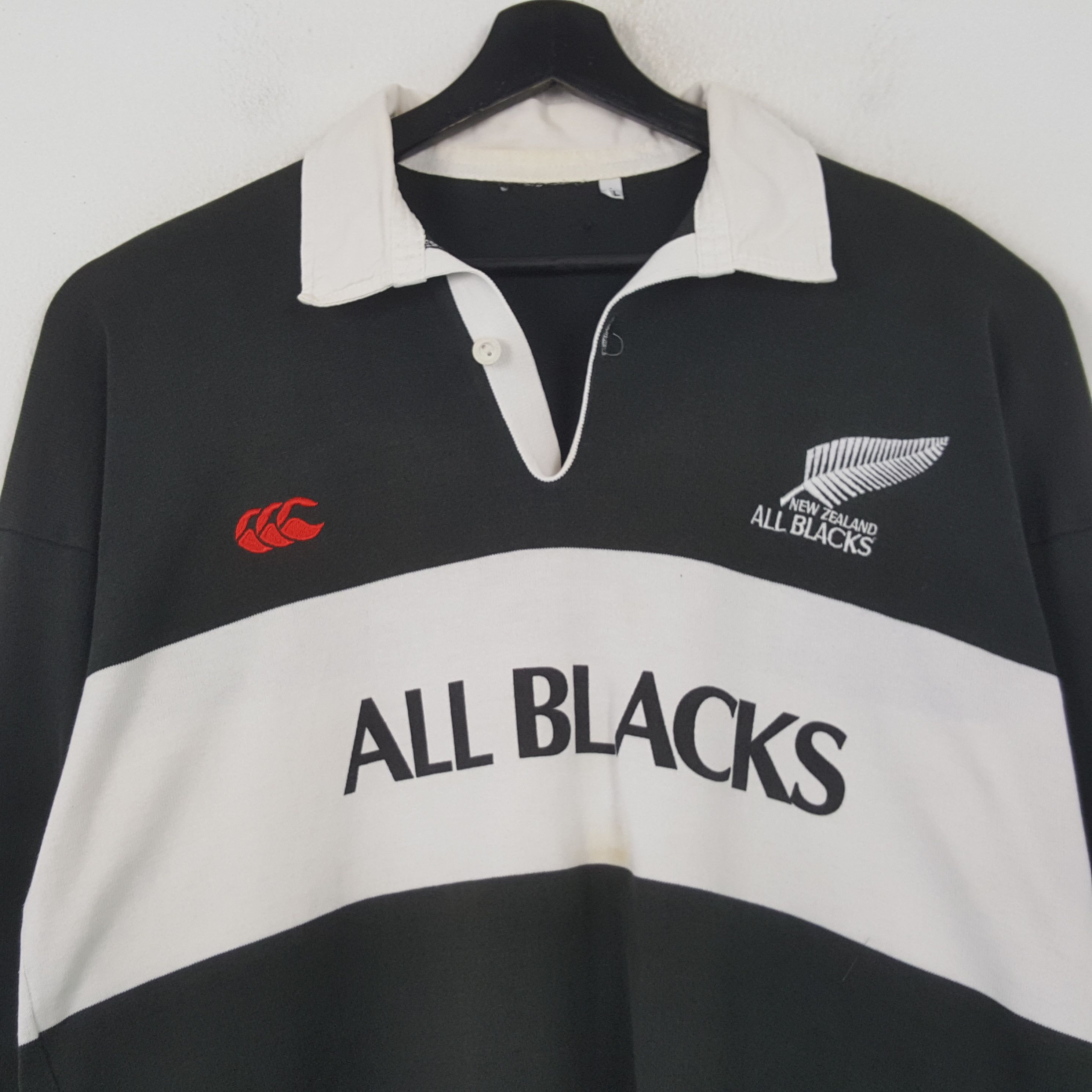Canterbury of New Zealand New Zealand All Blacks Nice Design Polos RR21 Size US XL / EU 56 / 4 - 2 Thumbnail
