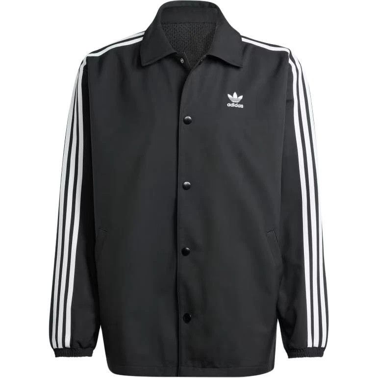 Adidas Adidas Originals Mesh Coach Jacket Black White Size US S / EU 44-46 / 1 - 1 Thumbnail