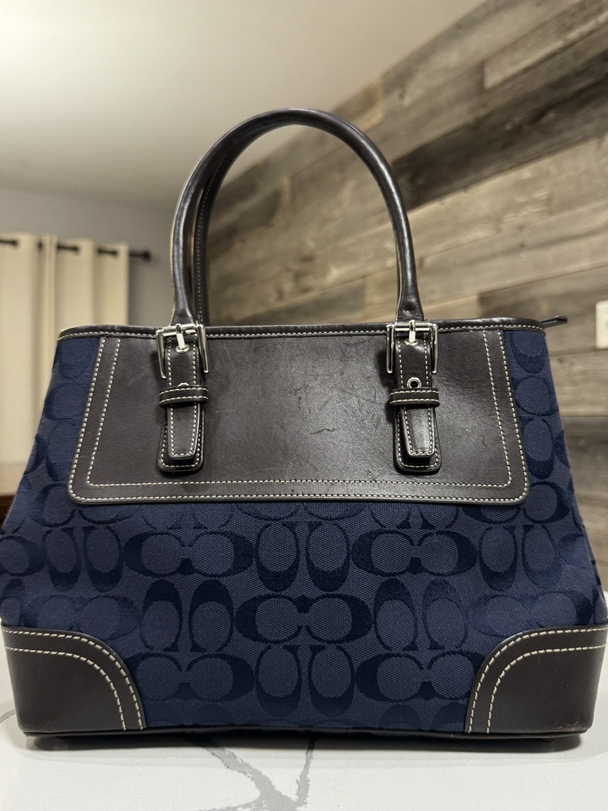Coach Coach Vintage 2007 Hampton Signature Canvas Satchel Bag Size ONE SIZE - 2 Thumbnail