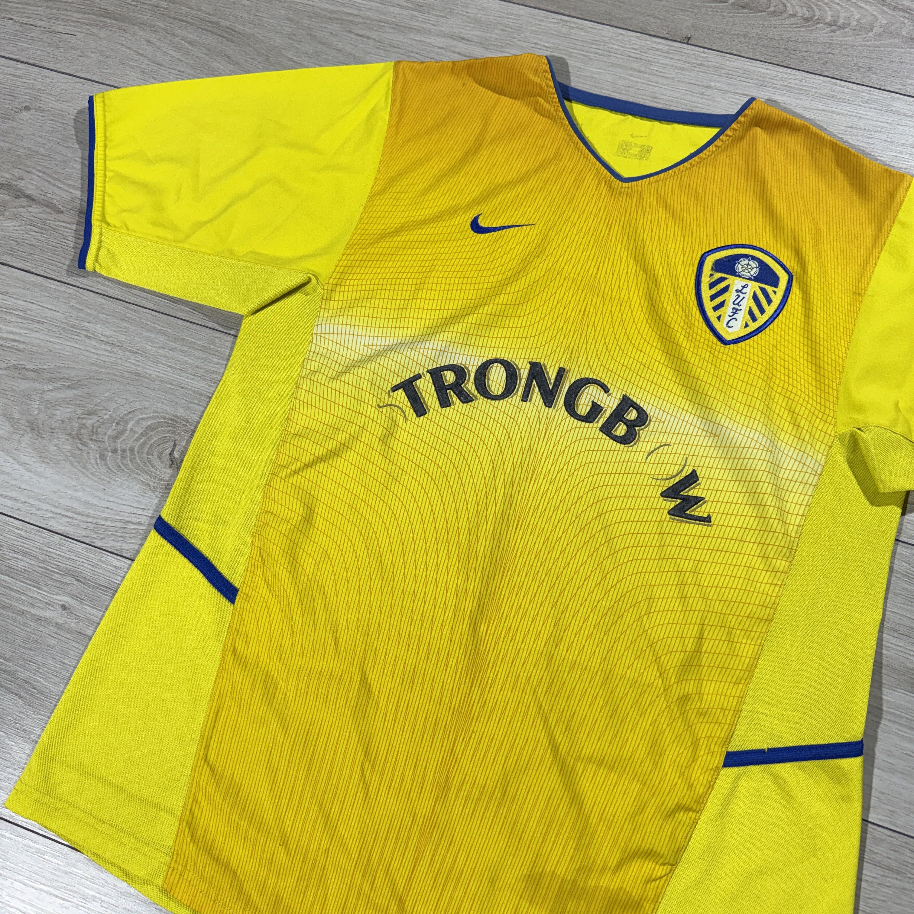 Nike Leeds United 2002-2004 Nike Strongbow Away Jersey Size L Size US L / EU 52-54 / 3 - 3 Thumbnail
