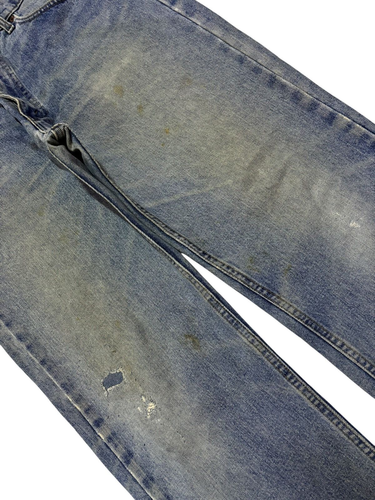 Levi's Vtg 80s Levis 505 Distressed Jeans Size US 36 / EU 52 - 3 Thumbnail
