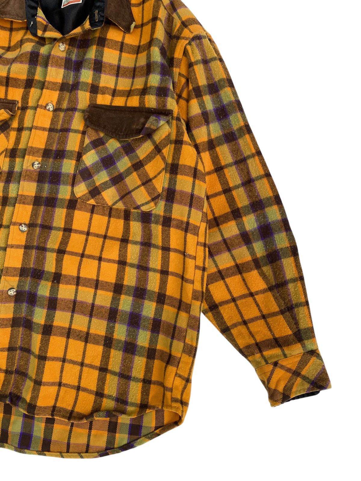 Vintage Vtg Burghscott Wool Flannel Button Up Size US L / EU 52-54 / 3 - 5 Thumbnail