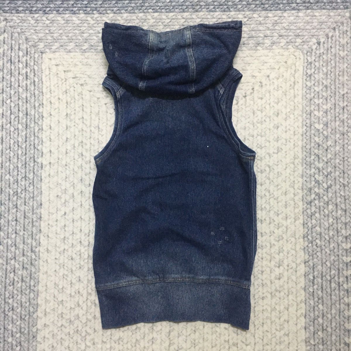 Japanese Brand Rare GOA Seditionaries Sleeveless Denim Jacket with Hoodie Size US XXS / EU 40 - 8 Thumbnail