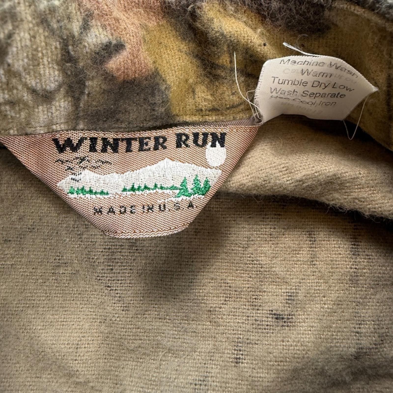 Other Vintage Winter Run Mens XL Camo Flannel Shirt Buck Size US XL / EU 56 / 4 - 4 Thumbnail