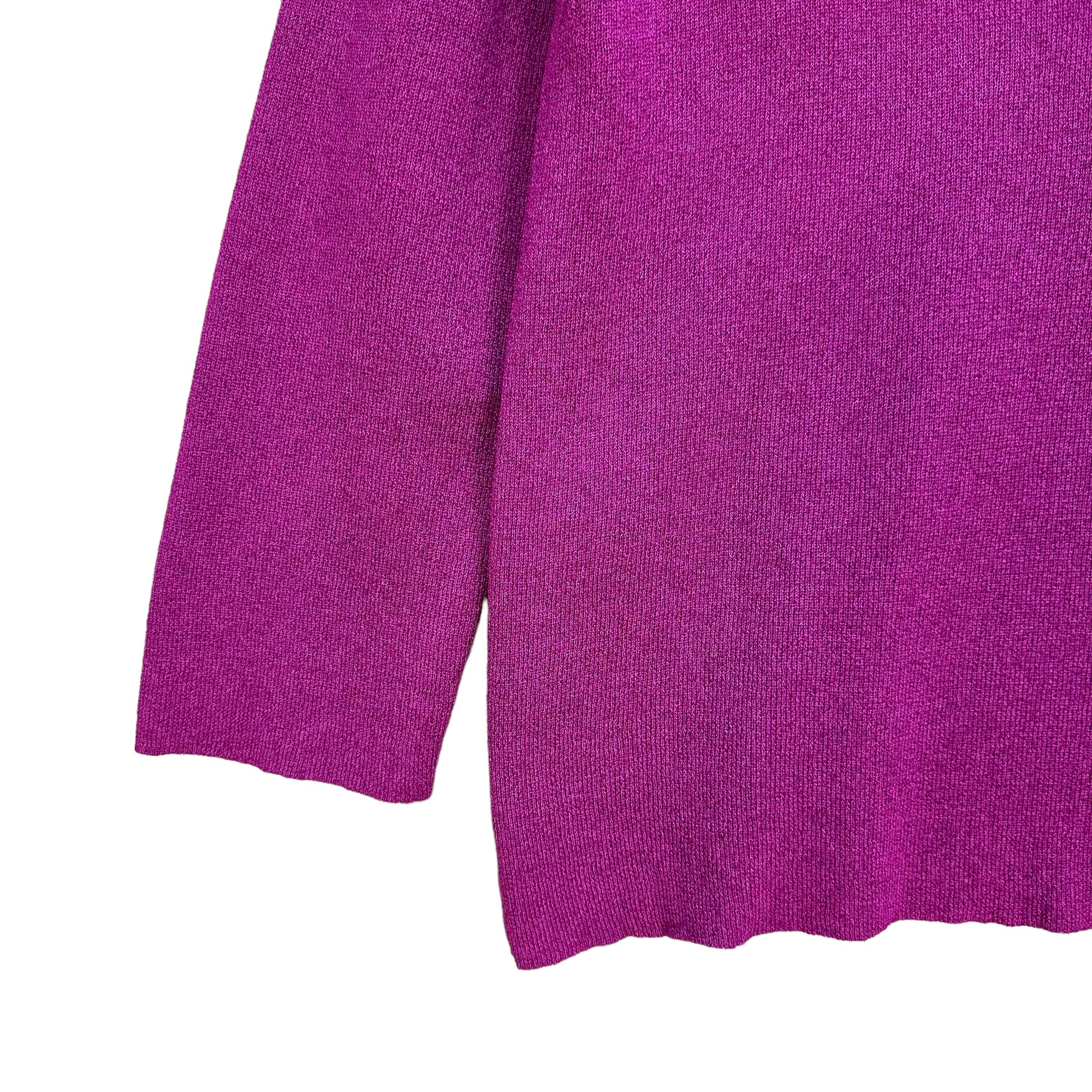 Japanese Brand Vintage Purple Cardigan Made in Italy #A17-0419 Size S / US 4 / IT 40 - 4 Thumbnail